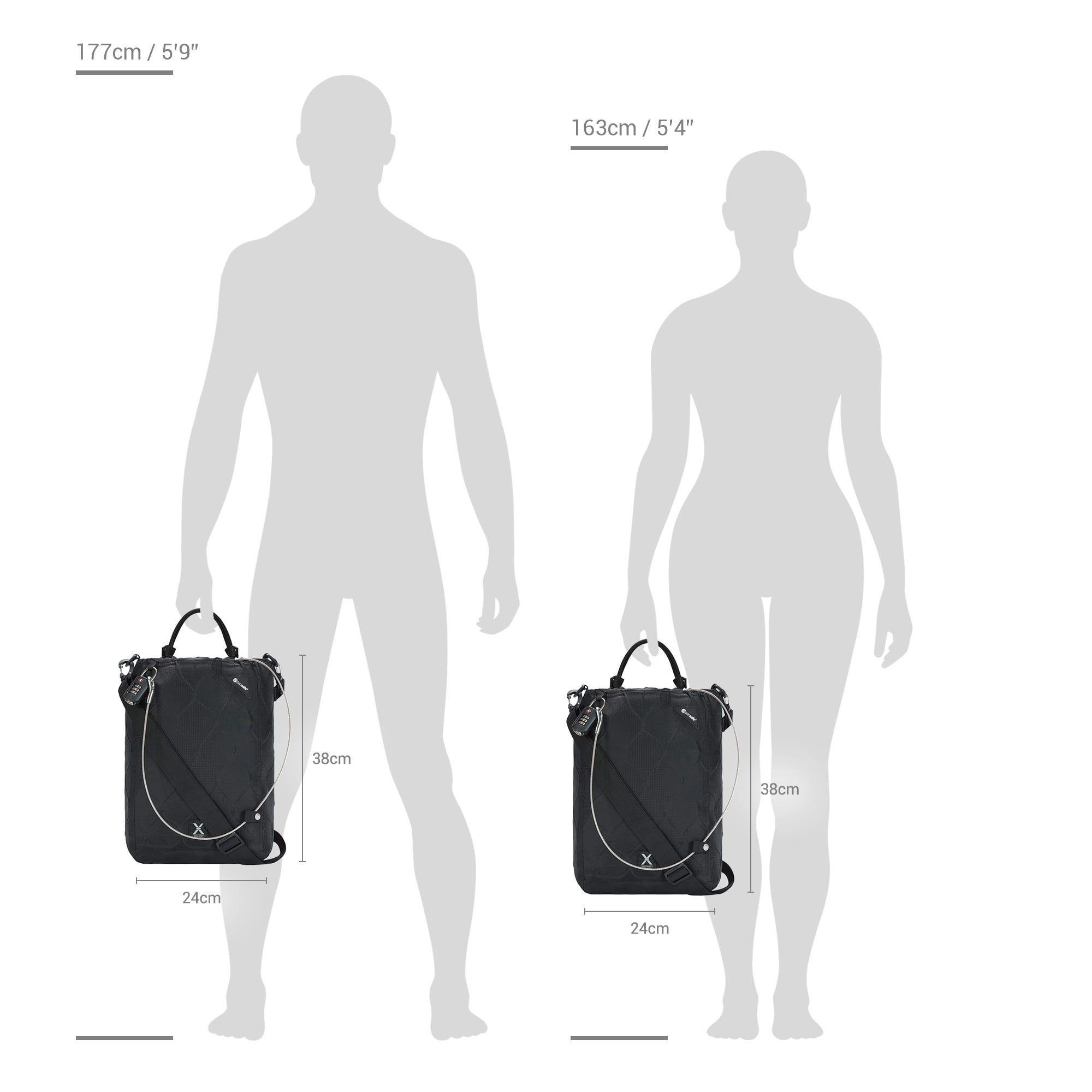 Pacsafe Travelsafe X15 bærbar safe 25 liter
