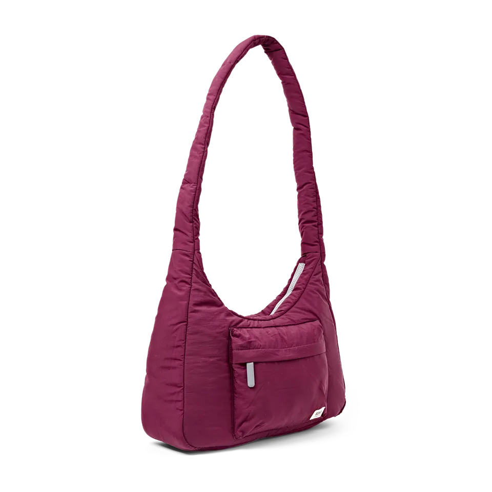Roka London Belsize Medium crossbodyveske Merlot vanntett