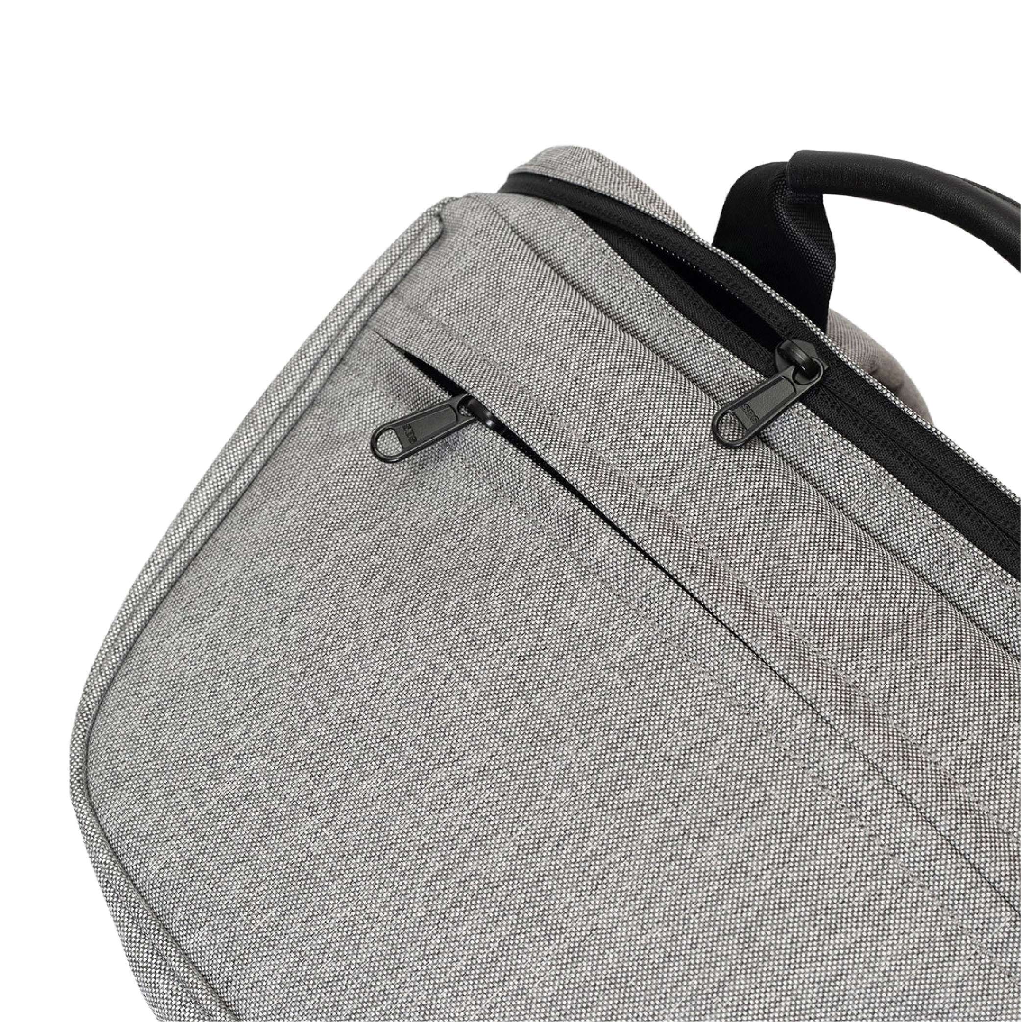 KIWEE Daily ryggsekk lys grå melert 20L laptop 15"