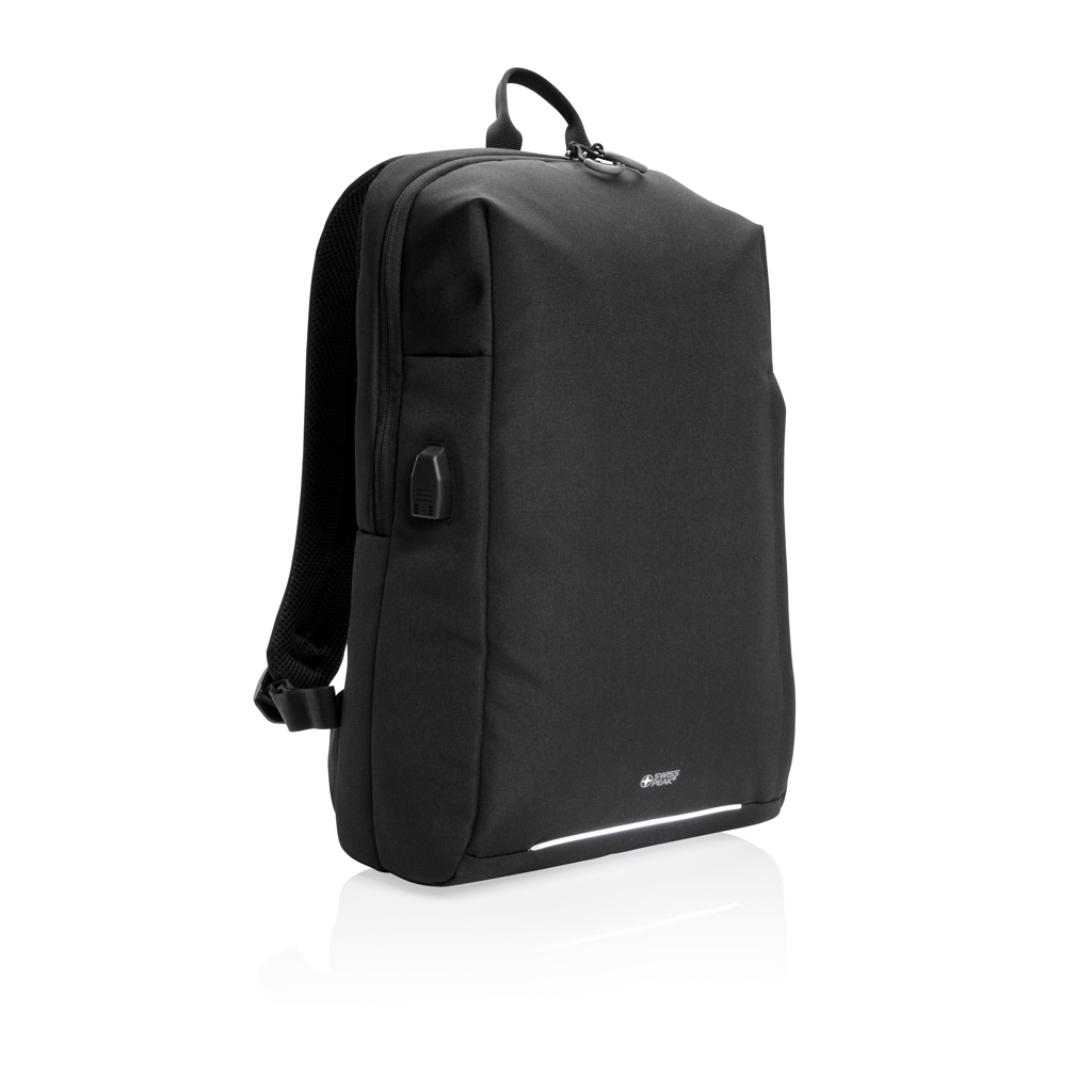 Swiss Peak AWARE RFID laptopryggsekk 15,6" svart