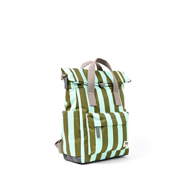 Roka London Canfield sekk small moss stripe 9,8 l