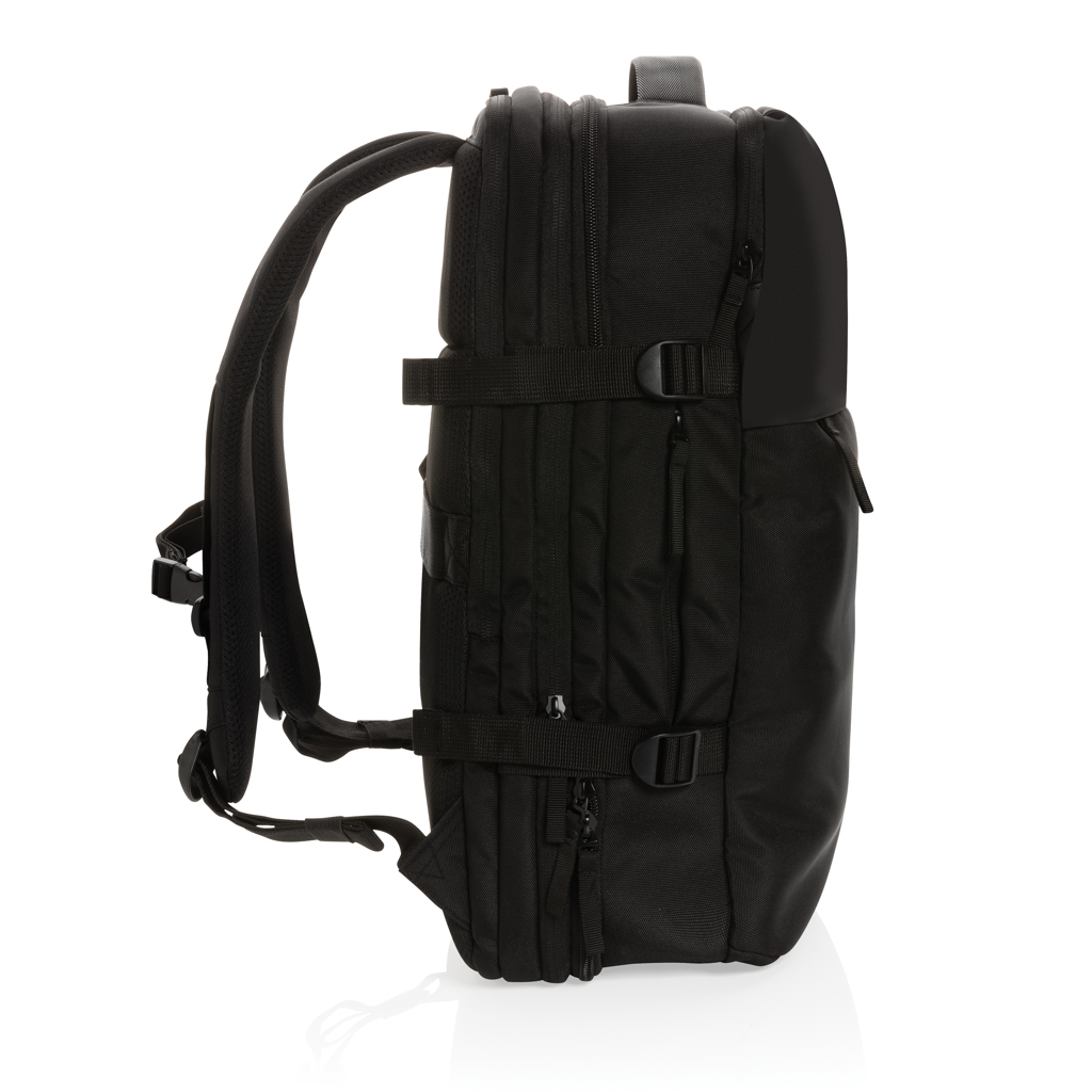 Swiss Peak Aware RPET 15,6" ryggsekk svart ekspanderbar weekend
