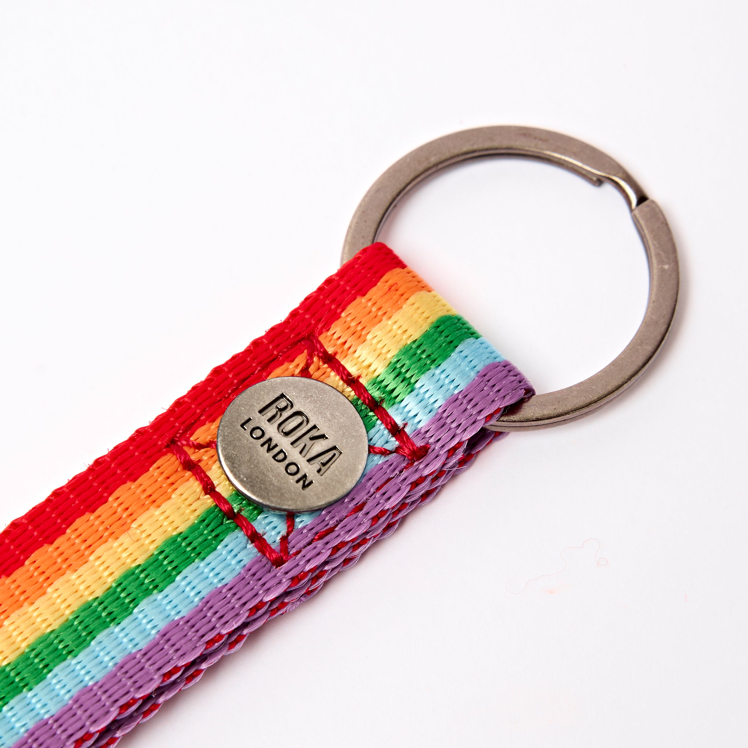 Roka London Portland Keyring nøkkelring Rainbow