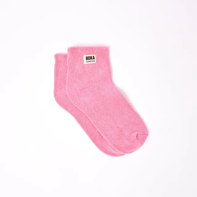 Roka London Watford Pink Carnation sokker 36-42 økologisk