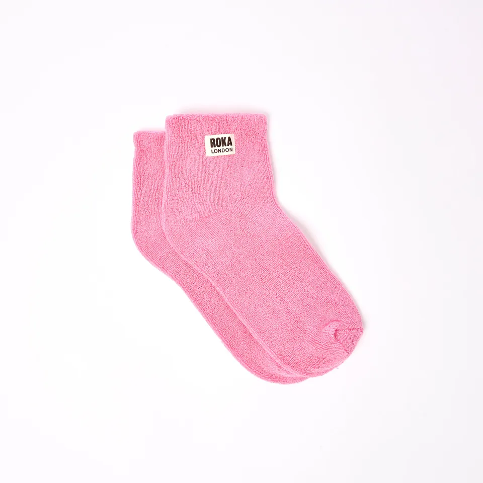 Roka London Watford Pink Carnation sokker 36-42 økologisk