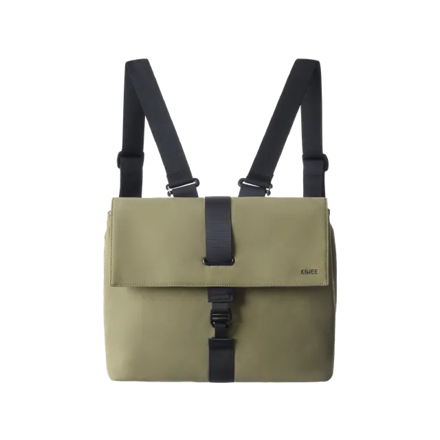 KIWEE Square S ryggsekk mosegrønn 10L laptop 14"