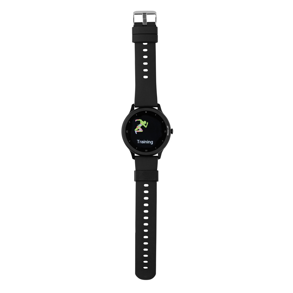 Swiss Peak RCS smartklokke svart vanntett IP68