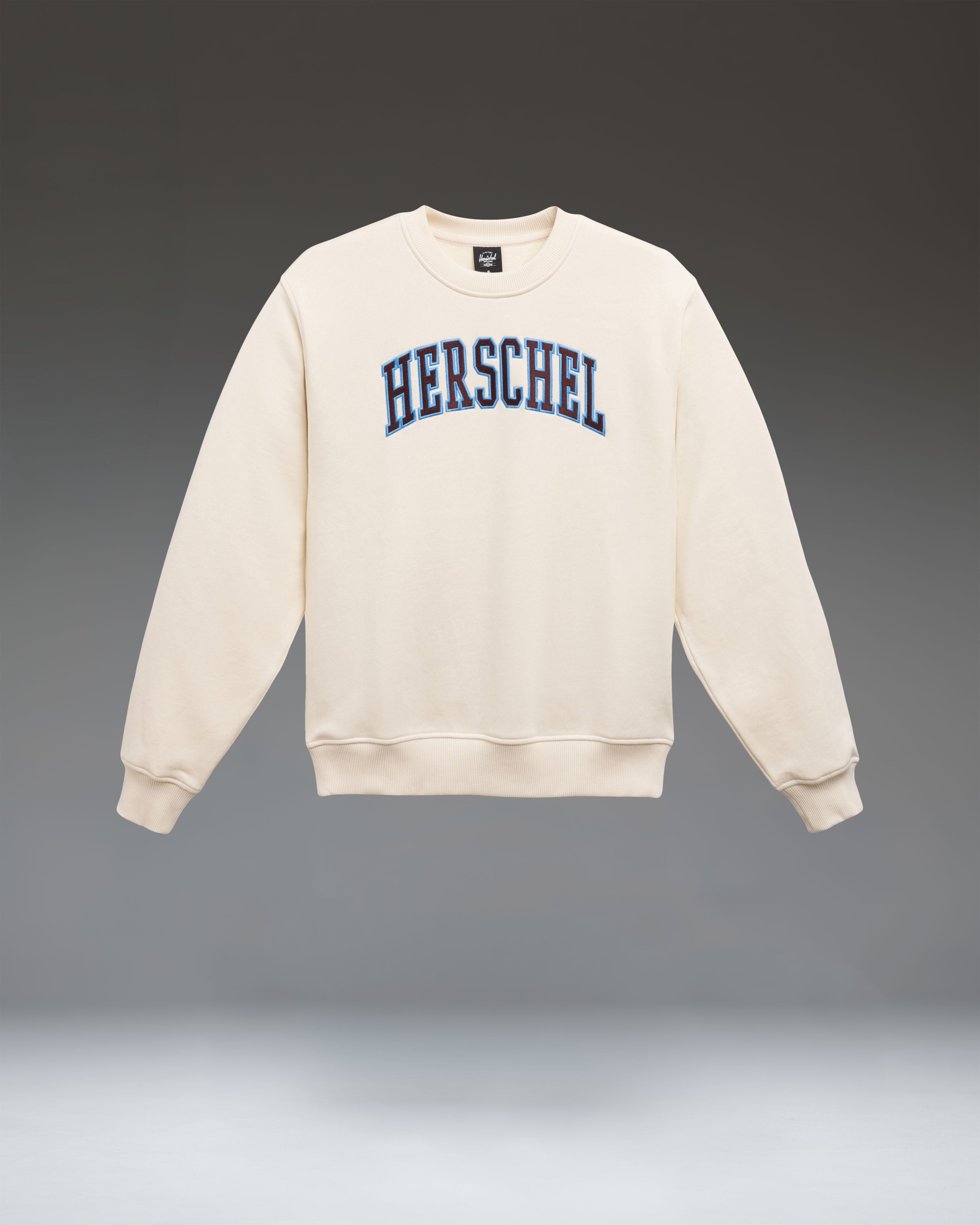 Herschel Faculty 2-Tone Crew genser dame hvit tung