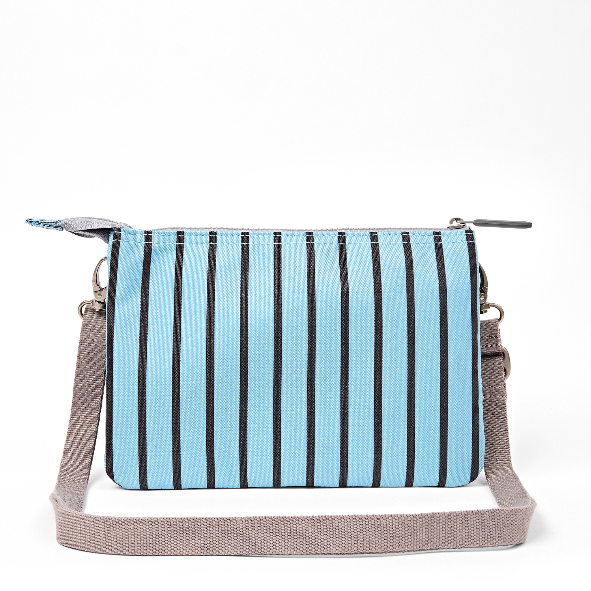 Roka London Carnaby XL crossbody-veske Blue Stripe 0,5 liter