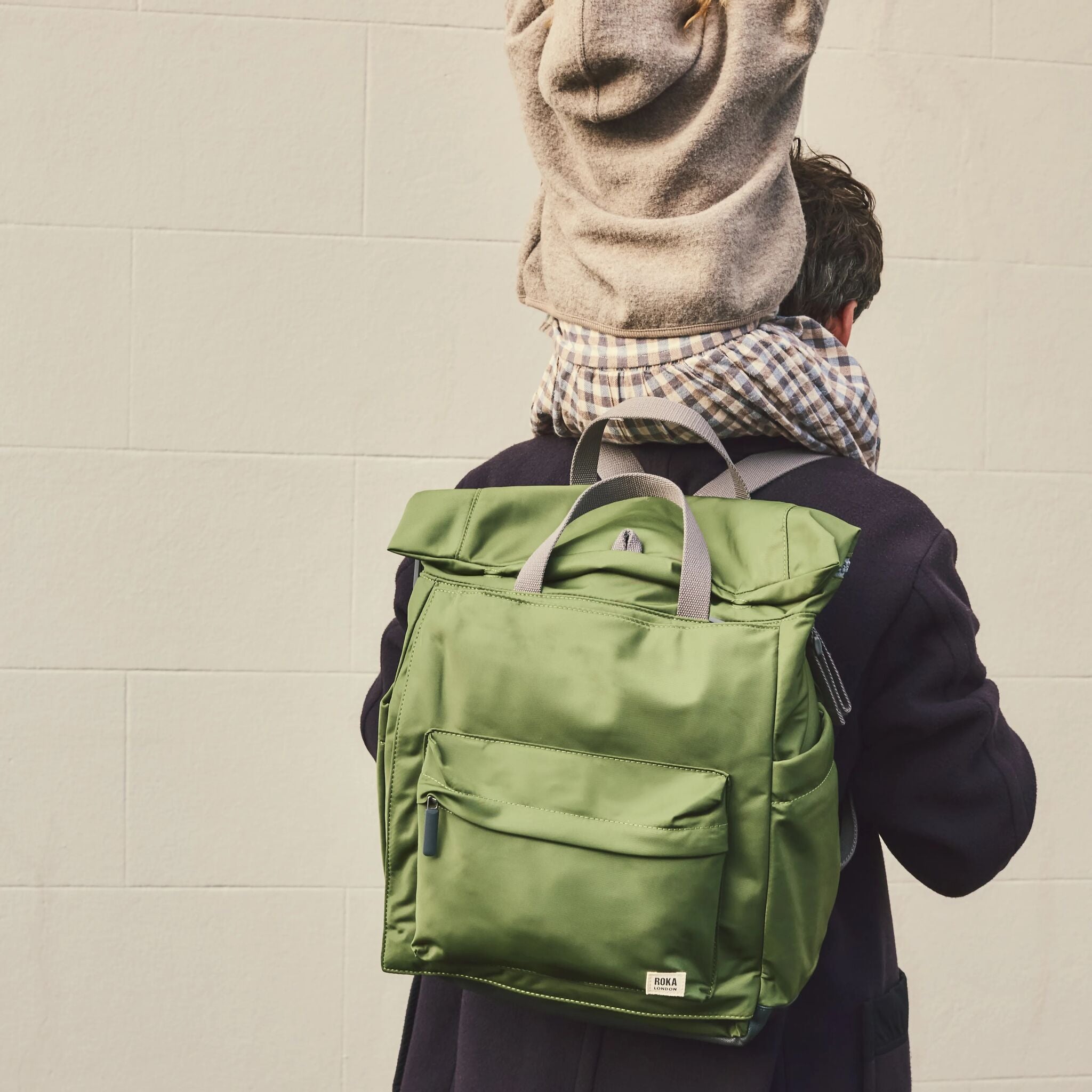 Roka London Primrose stellebag Avocado Large 4-i-1 ryggsekk