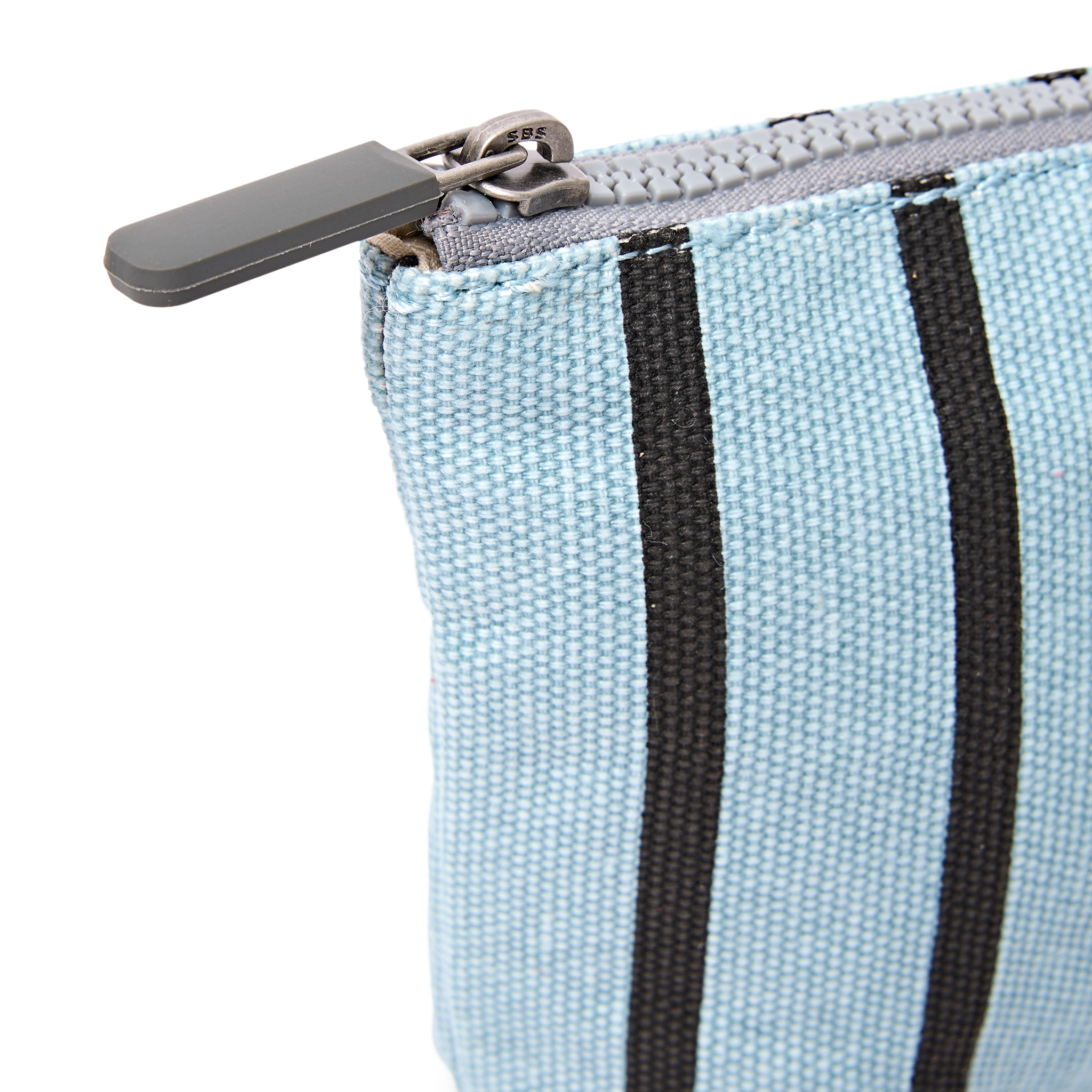 Roka London Maida Vale sminkepung Blue Stripe small bomull