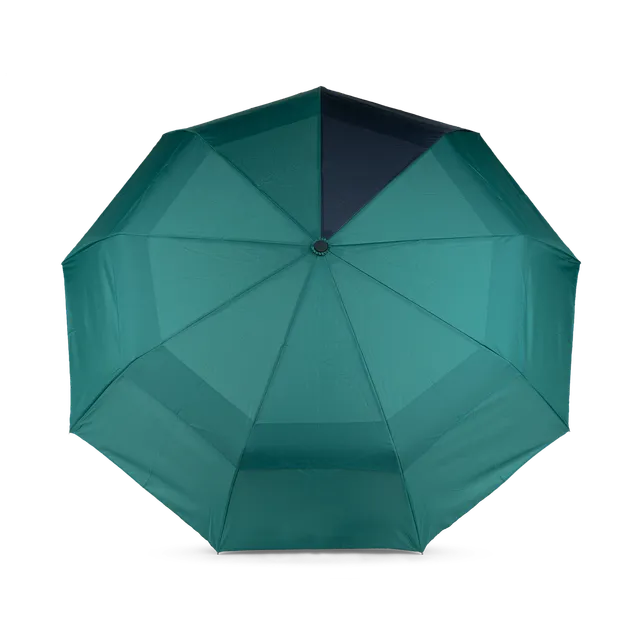 Roka London Waterloo paraply medium teal midnight kompakt