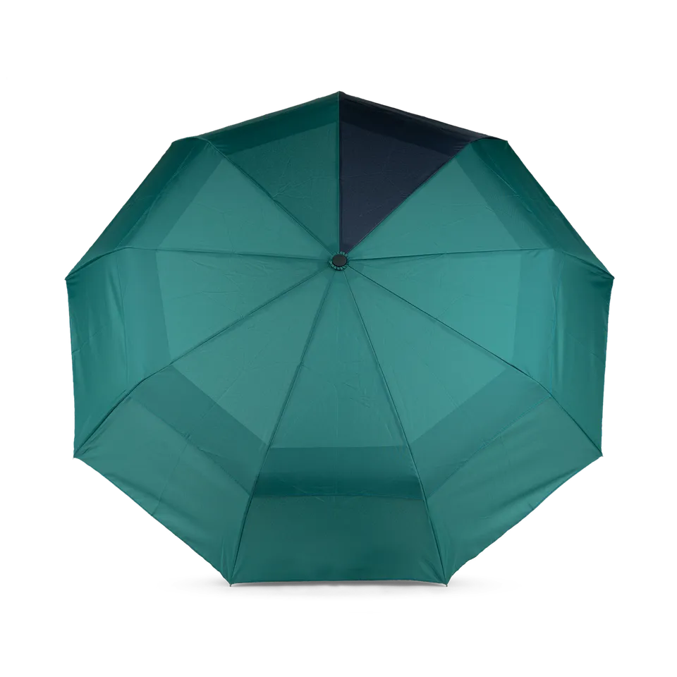Roka London Waterloo paraply medium teal midnight kompakt