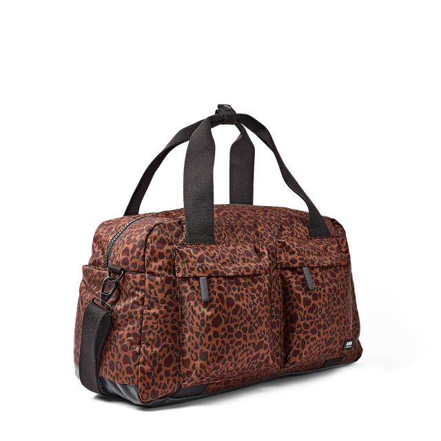 Roka London Gatwick Medium duffel corn mini leopard kabin