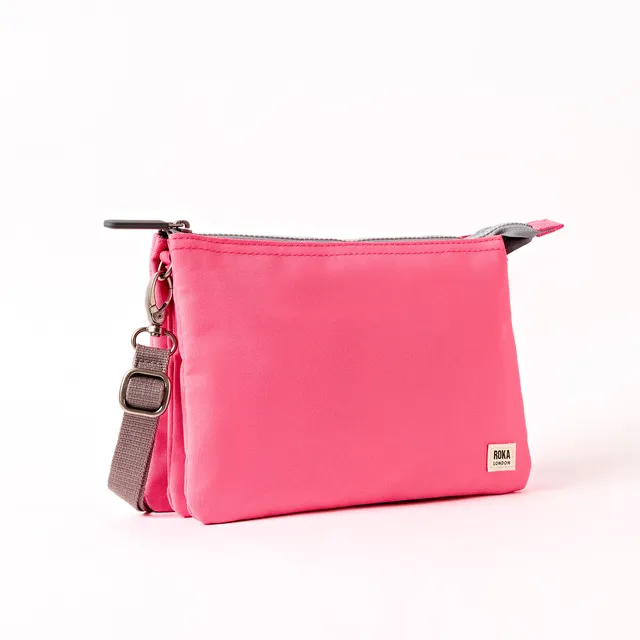 Roka London Carnaby XL crossbody Pink Lemonade 0,5 liter clutch