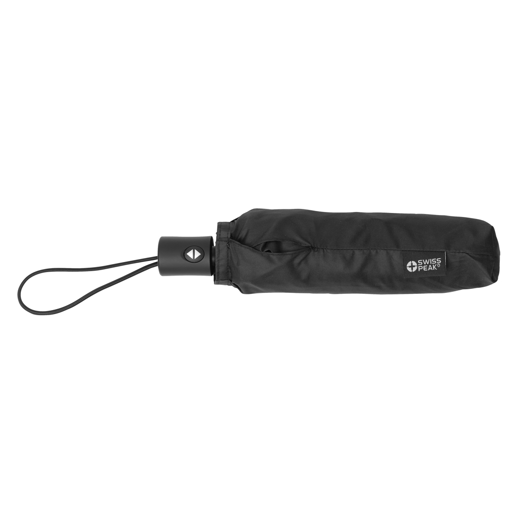 Swiss Peak Aware RPET 20,5" paraply svart automatisk