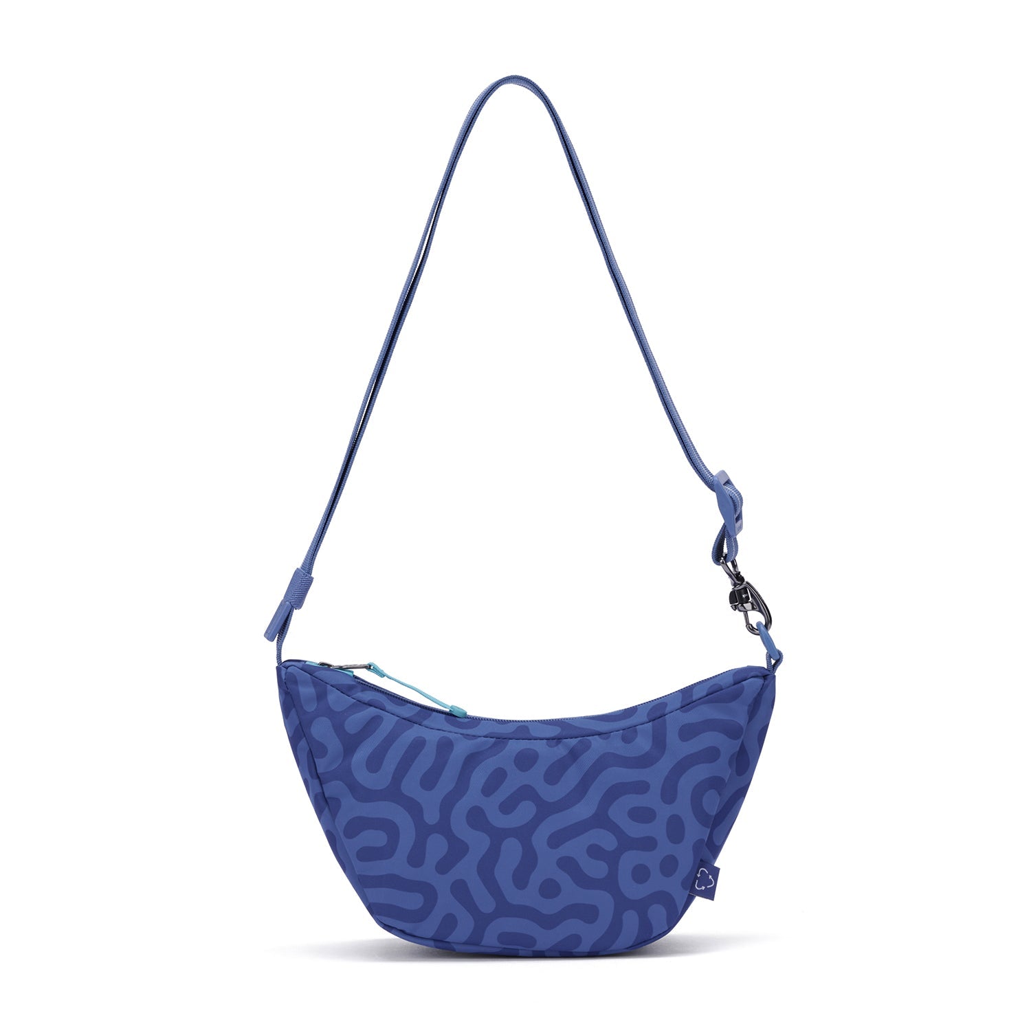 Pacsafe GO Lunar crossbody cerulean blue tyverisikker