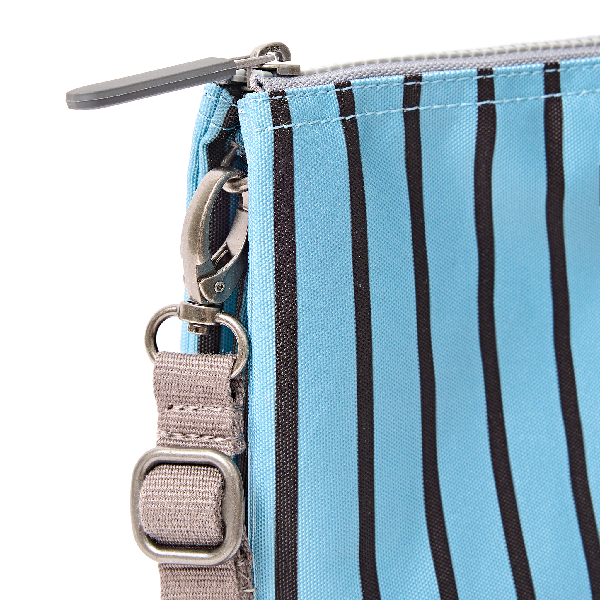 Roka London Carnaby XL crossbody-veske Blue Stripe 0,5 liter