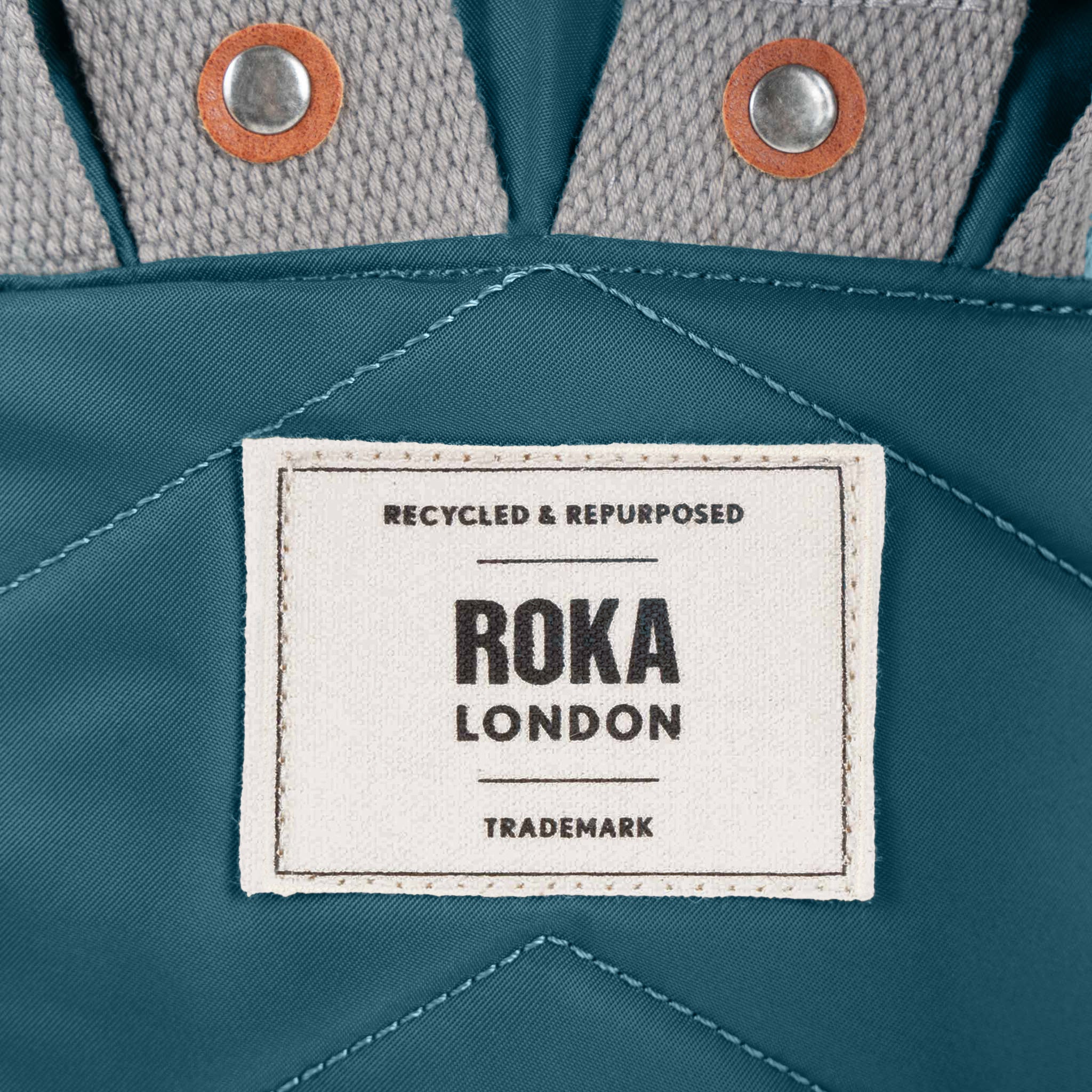 Roka London Canfield Roll Top ryggsekk teal vanntett