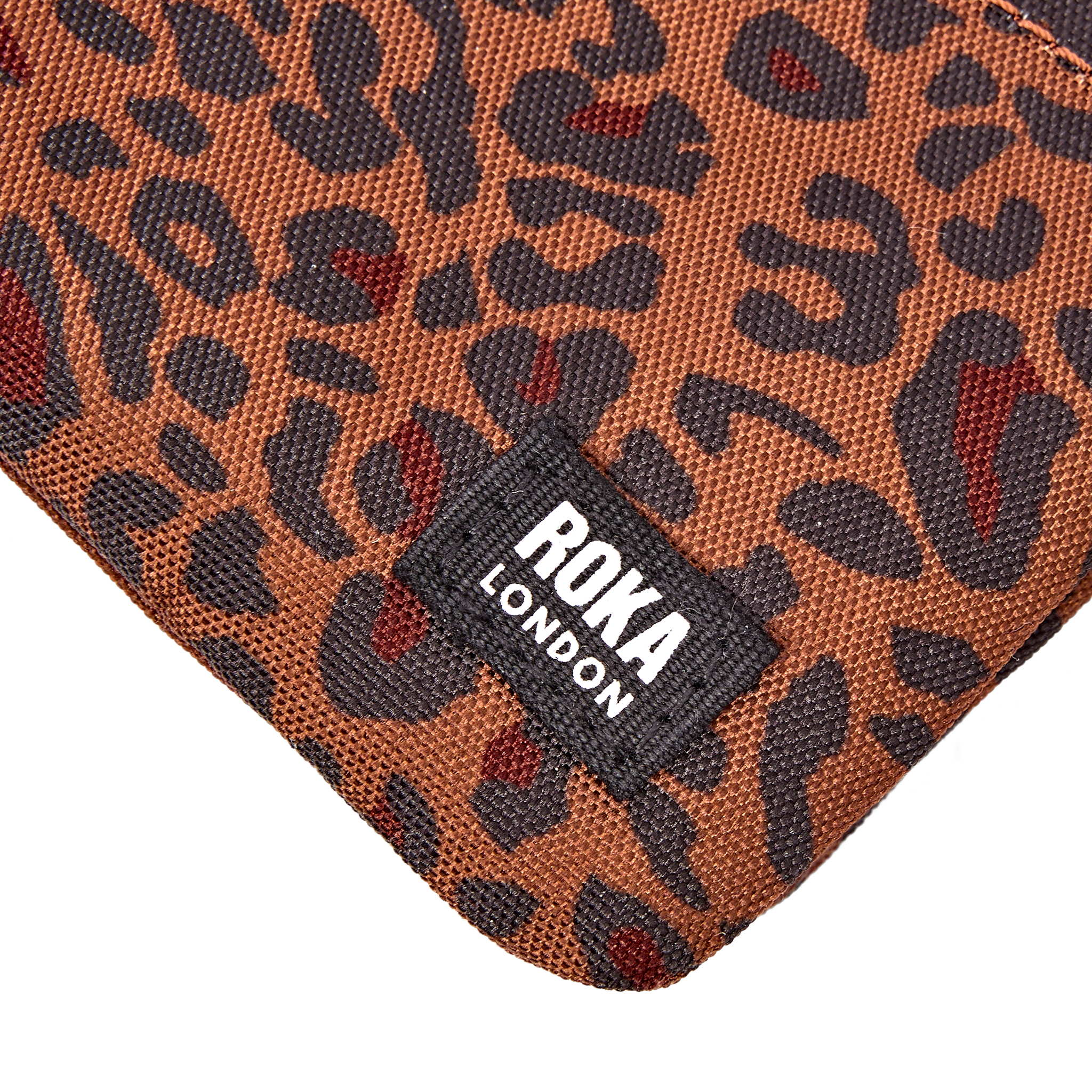 Roka London Carnaby Mini Leopard lommebok small vanntett