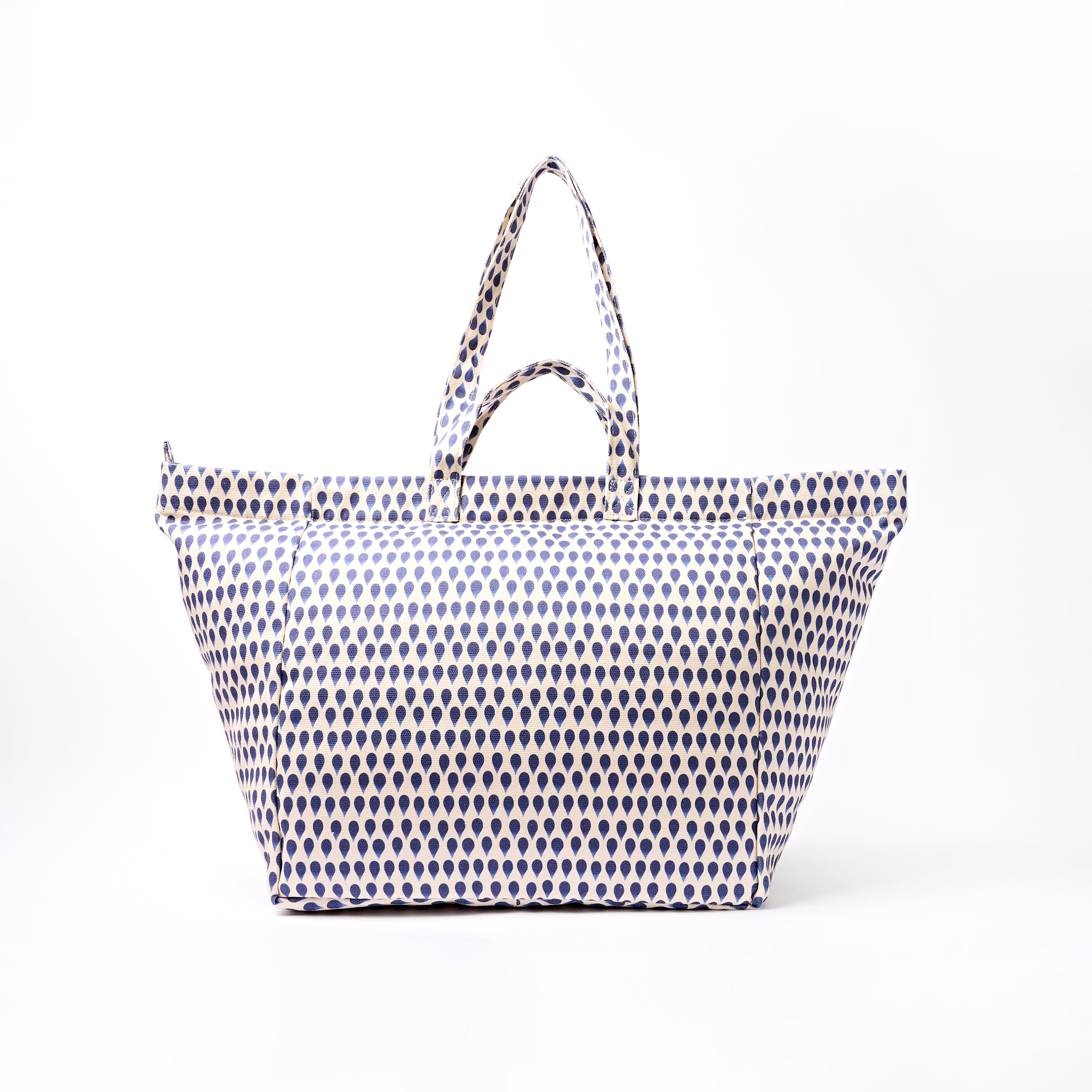Roka London Marylebone Denim Rain Indigo totebag large 43 liter