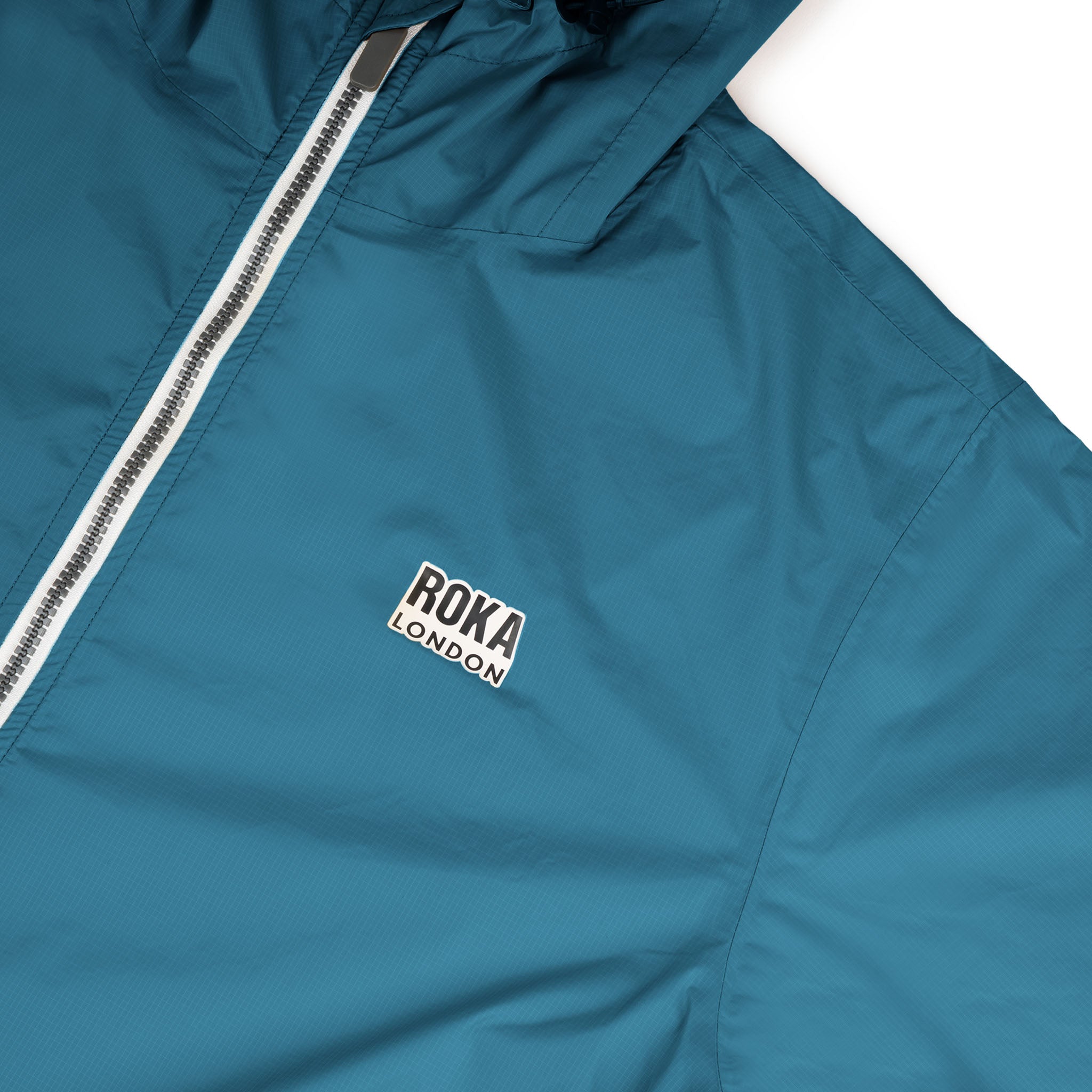 Roka London Holborn regnjakke teal 10000 mm pakkbar