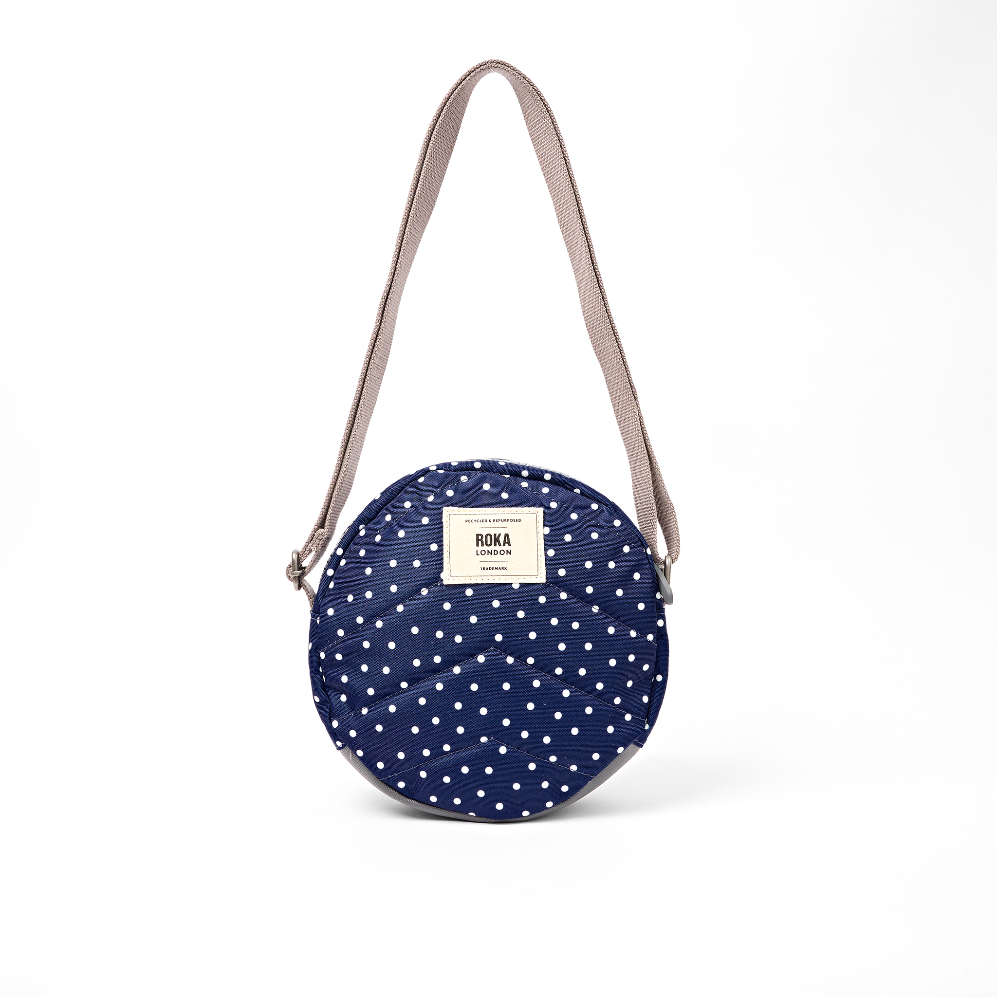 Roka London Paddington skulderveske Small prikkete rund