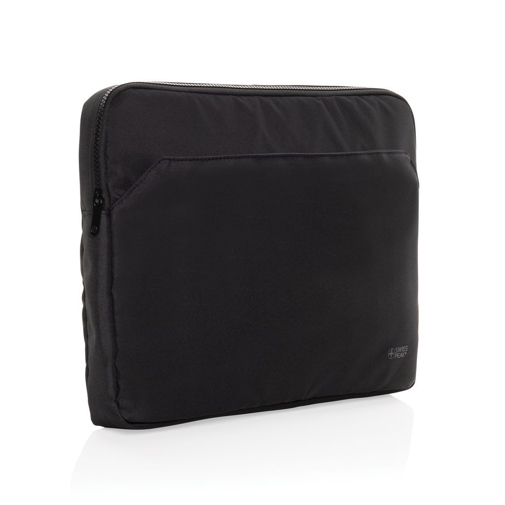Swiss Peak Aware RPET Essential 15,6" laptop sleeve svart resirkulert