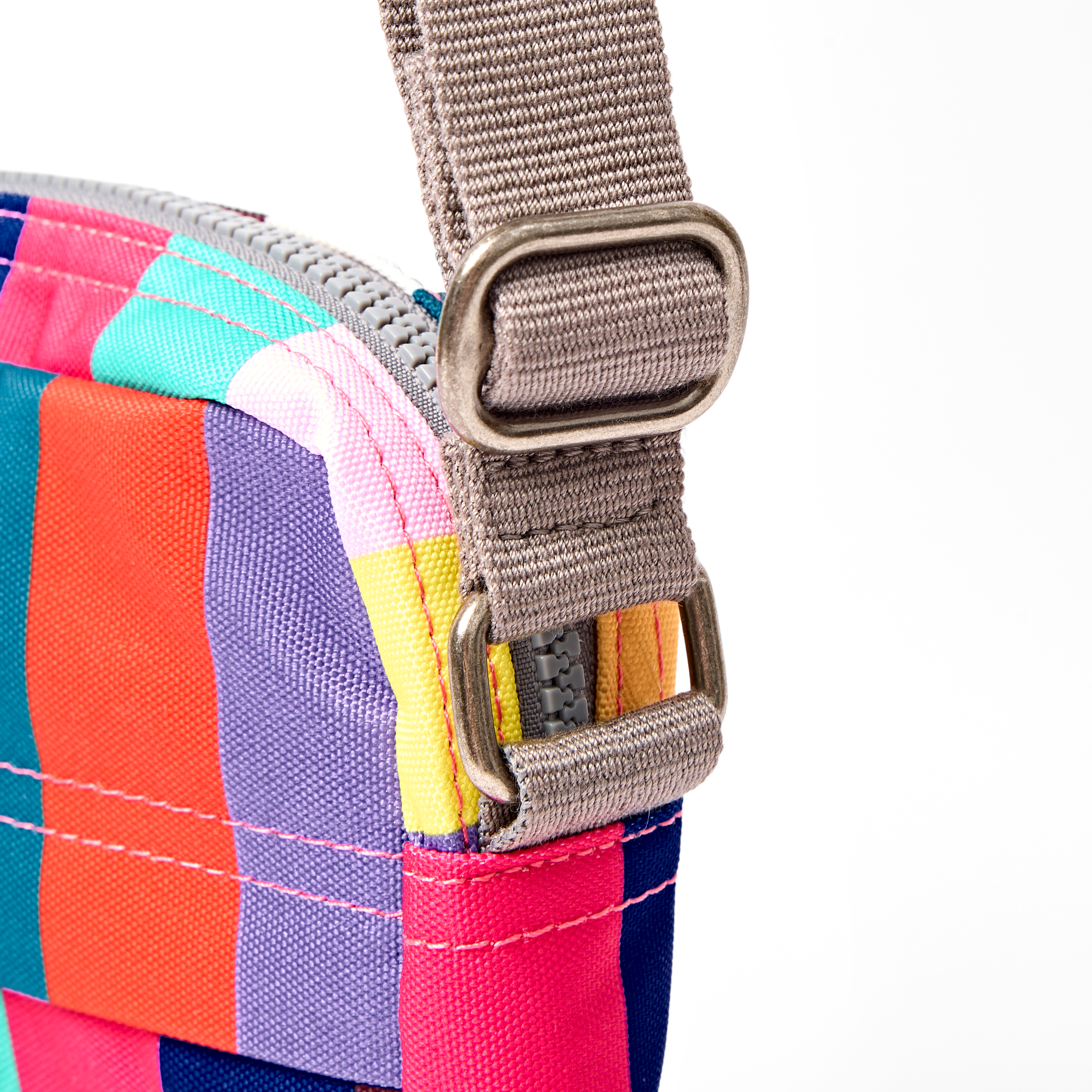 Roka London Bond Pocket crossbody wide multi stripe 1,5 L