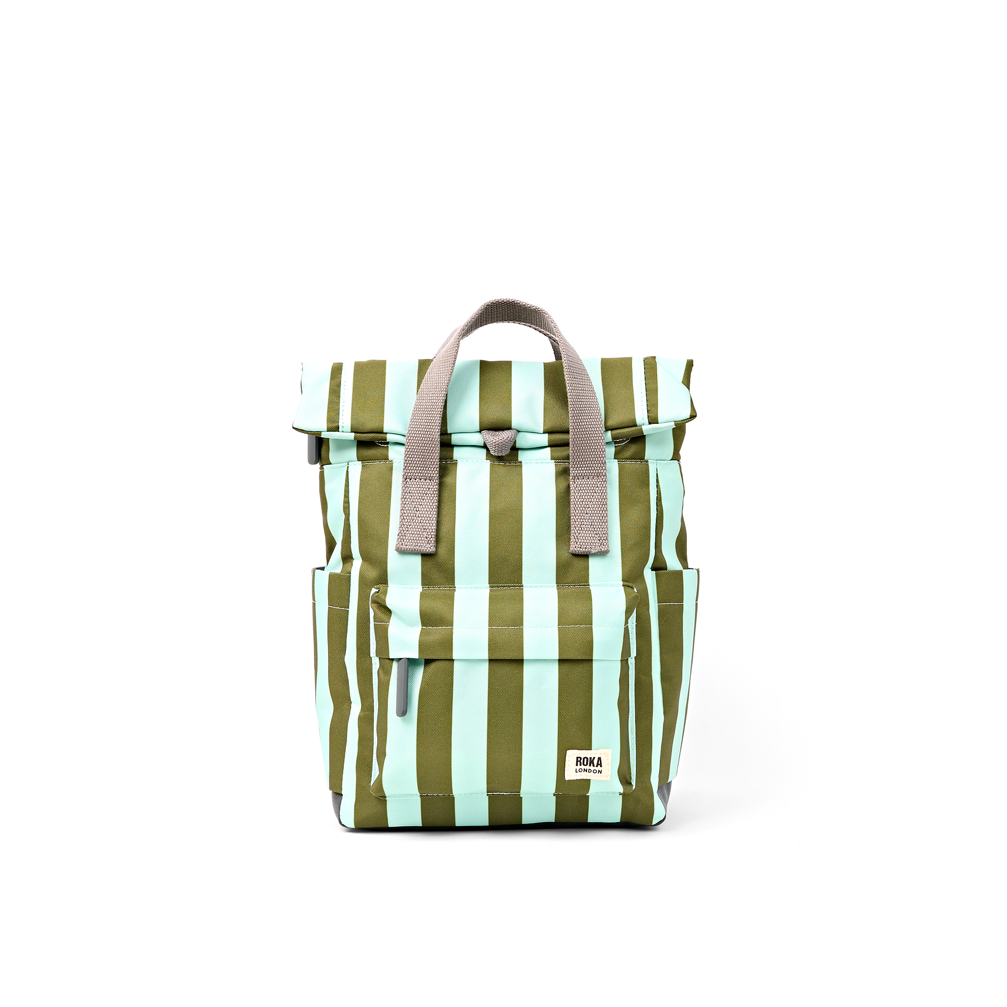 Roka London Canfield sekk small moss stripe 9,8 l