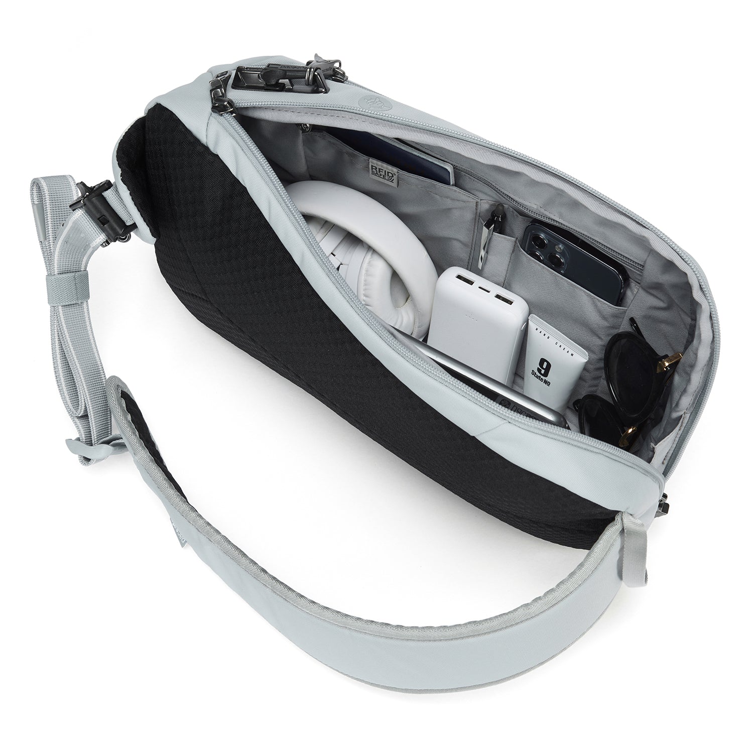 Pacsafe V Tech Sling slingsekk Ocean kuttsikker 10 liter