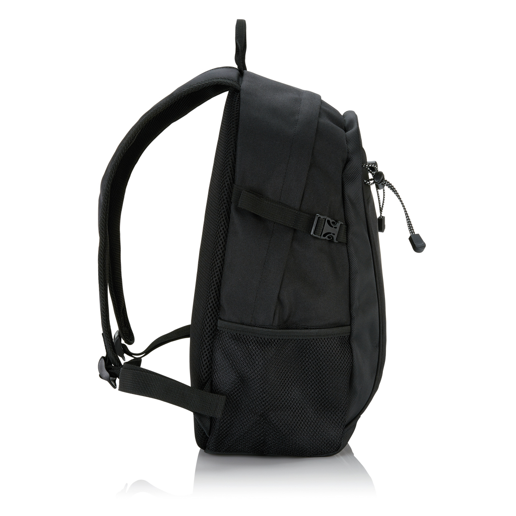 Swiss Peak friluftssekk ryggsekk svart polyester