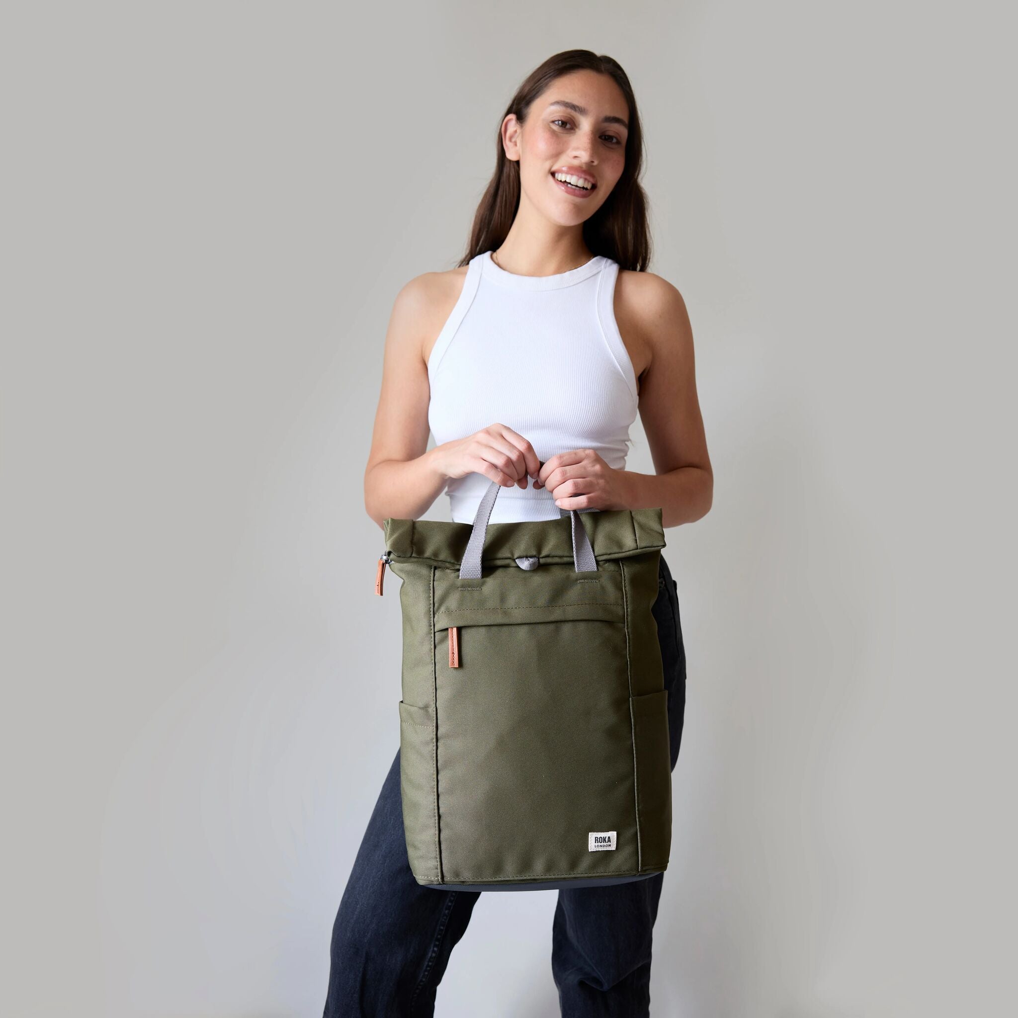 Roka London Finchley Medium ryggsekk marine vanntett laptop