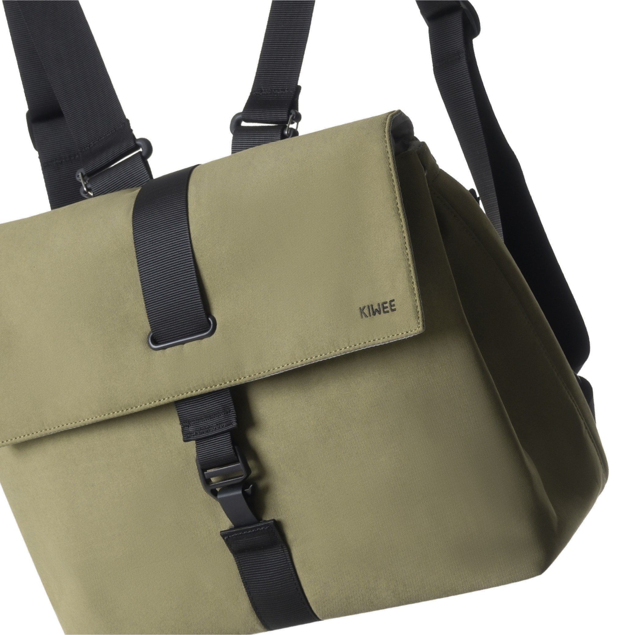 KIWEE Square S ryggsekk mosegrønn 10L laptop 14"