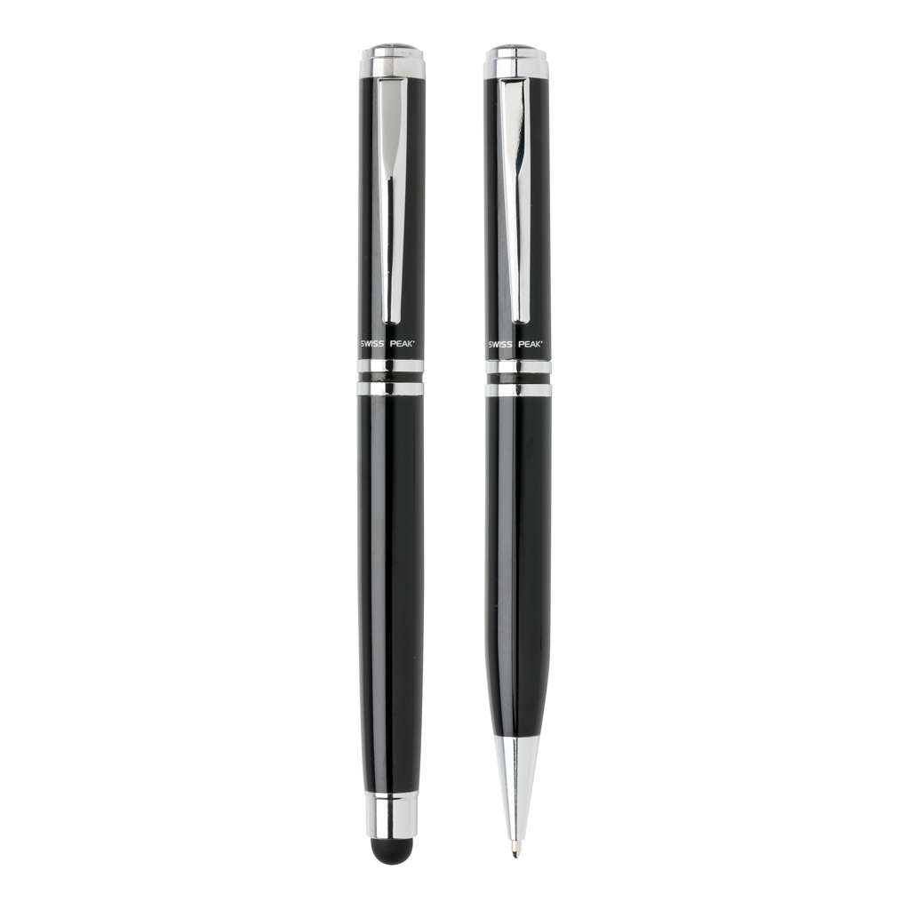 Swiss Peak Executive pennsett svart rollerball og kulepenn