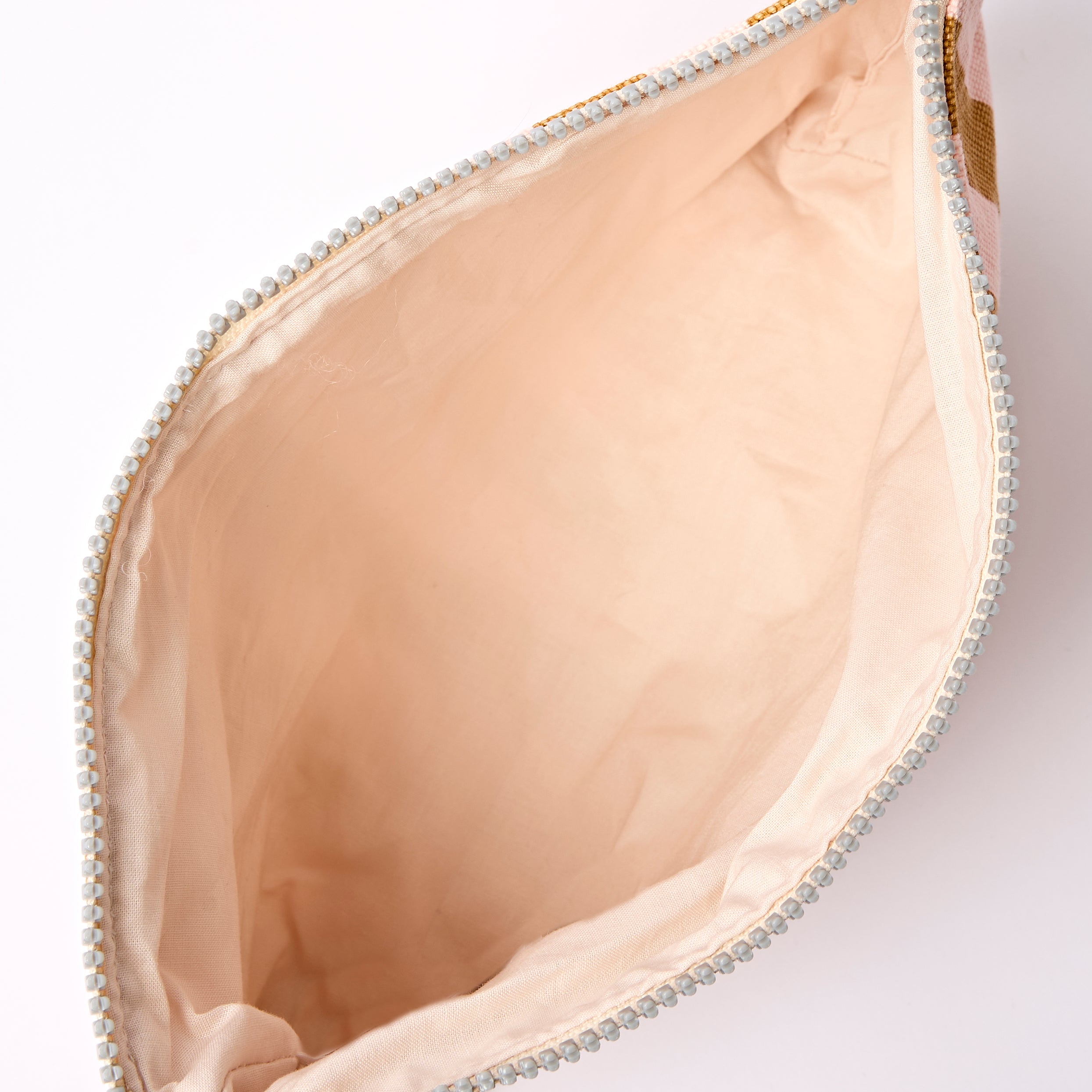 Roka London Maida Vale pouch rose gold stripe medium 2,2 liter