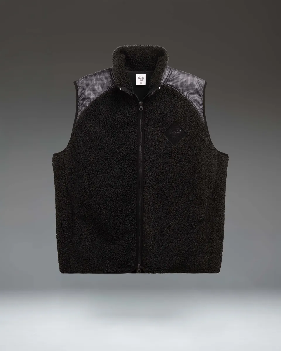 Herschel Performance Fleece vest herre svart L