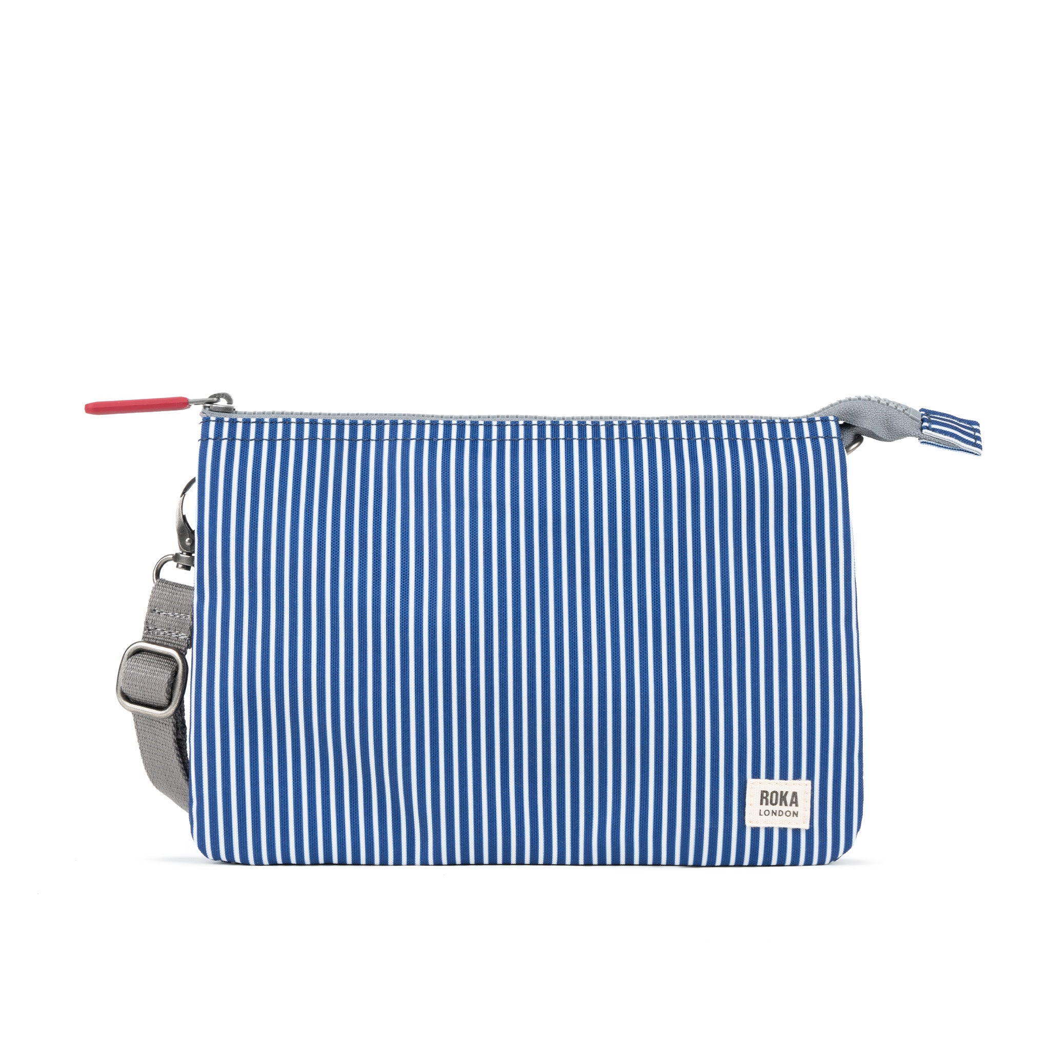 Roka London Carnaby XL skulderveske Blue Hickory Extra Large 0,5 liter