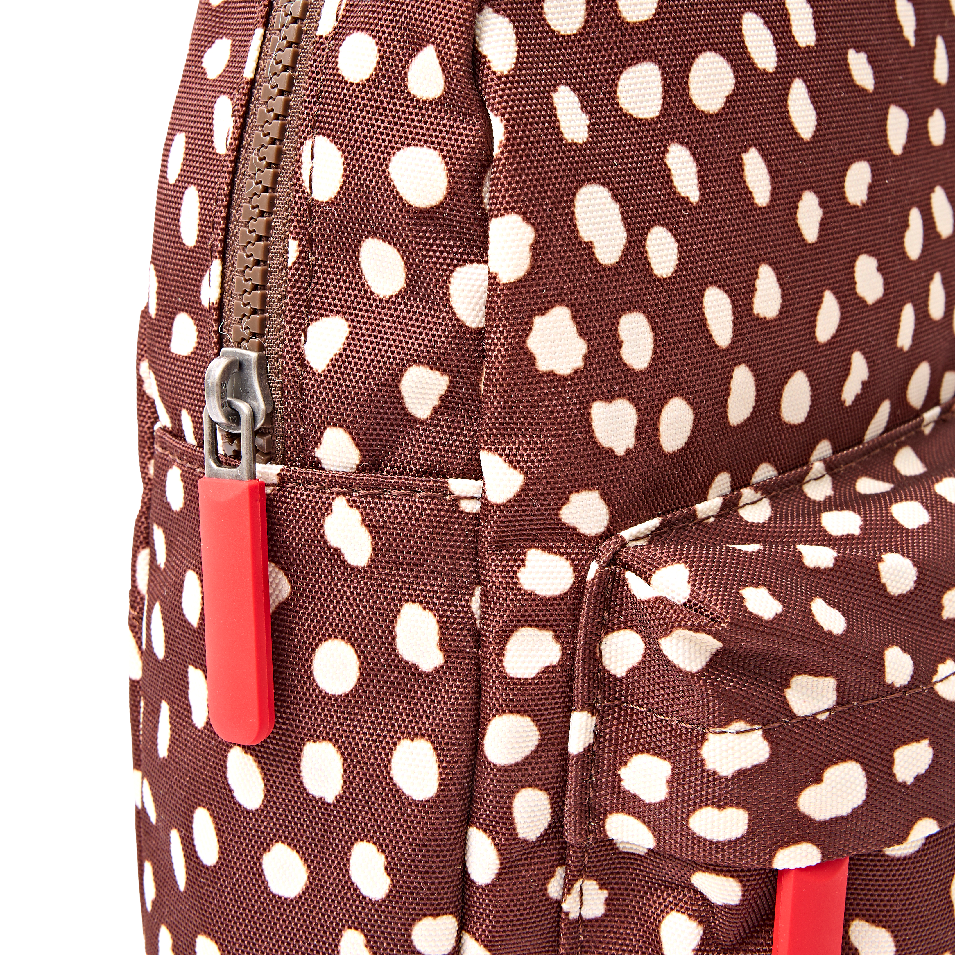 Roka London Willesden B skulderveske large brown dot