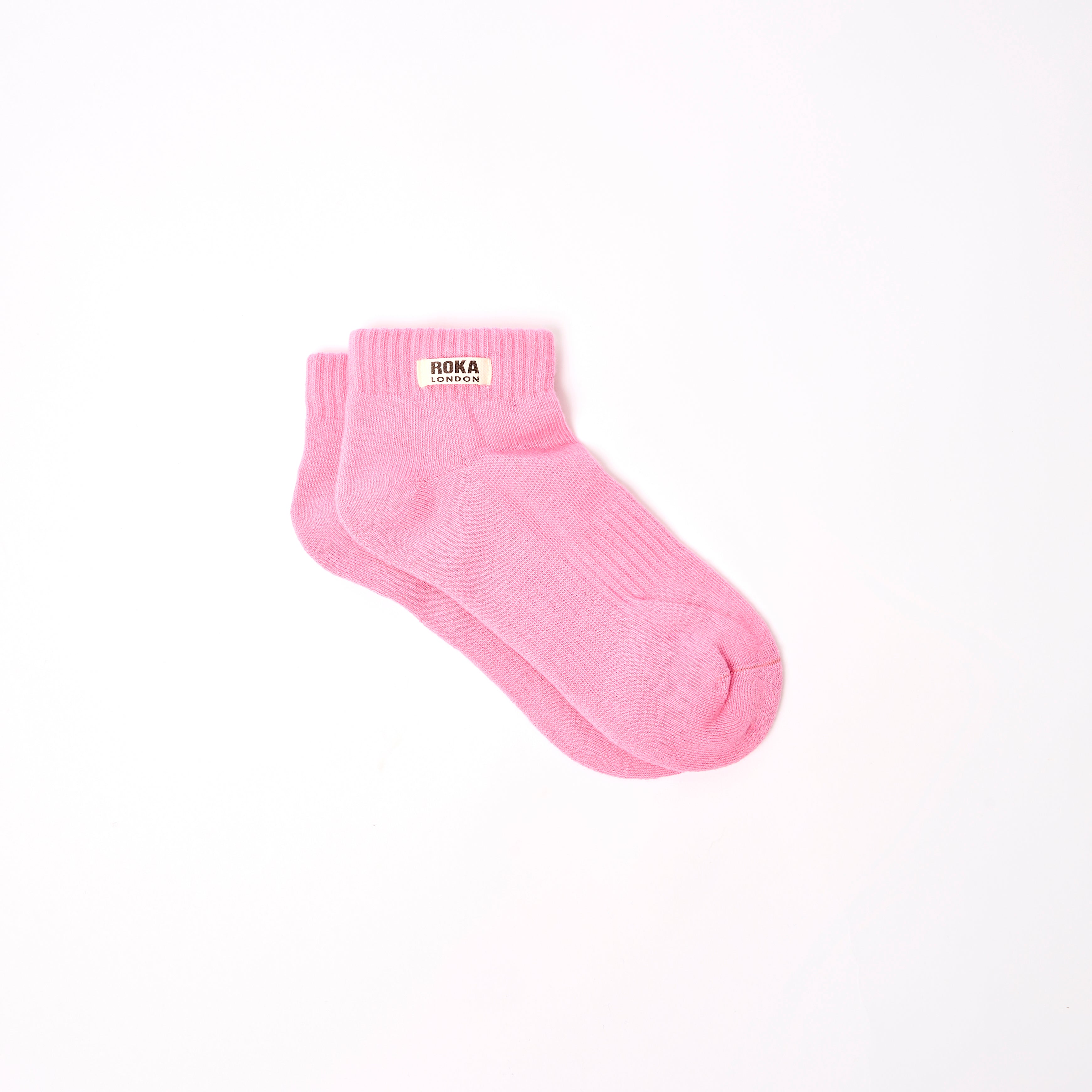 Roka London Wembley ankelsokker barn Pink Carnation økologisk bomull