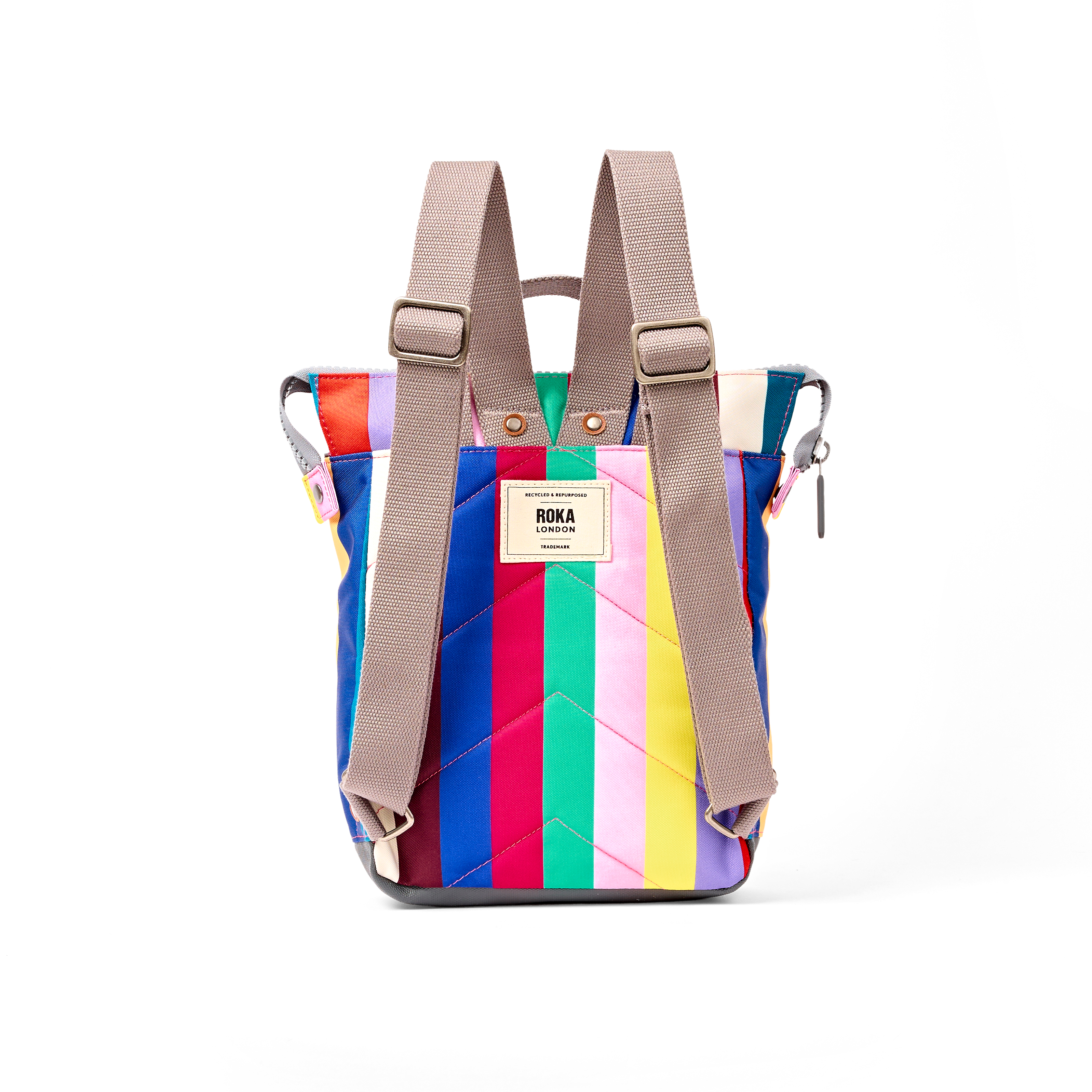Roka London Bantry ryggsekk Small stripete 7,4 liter