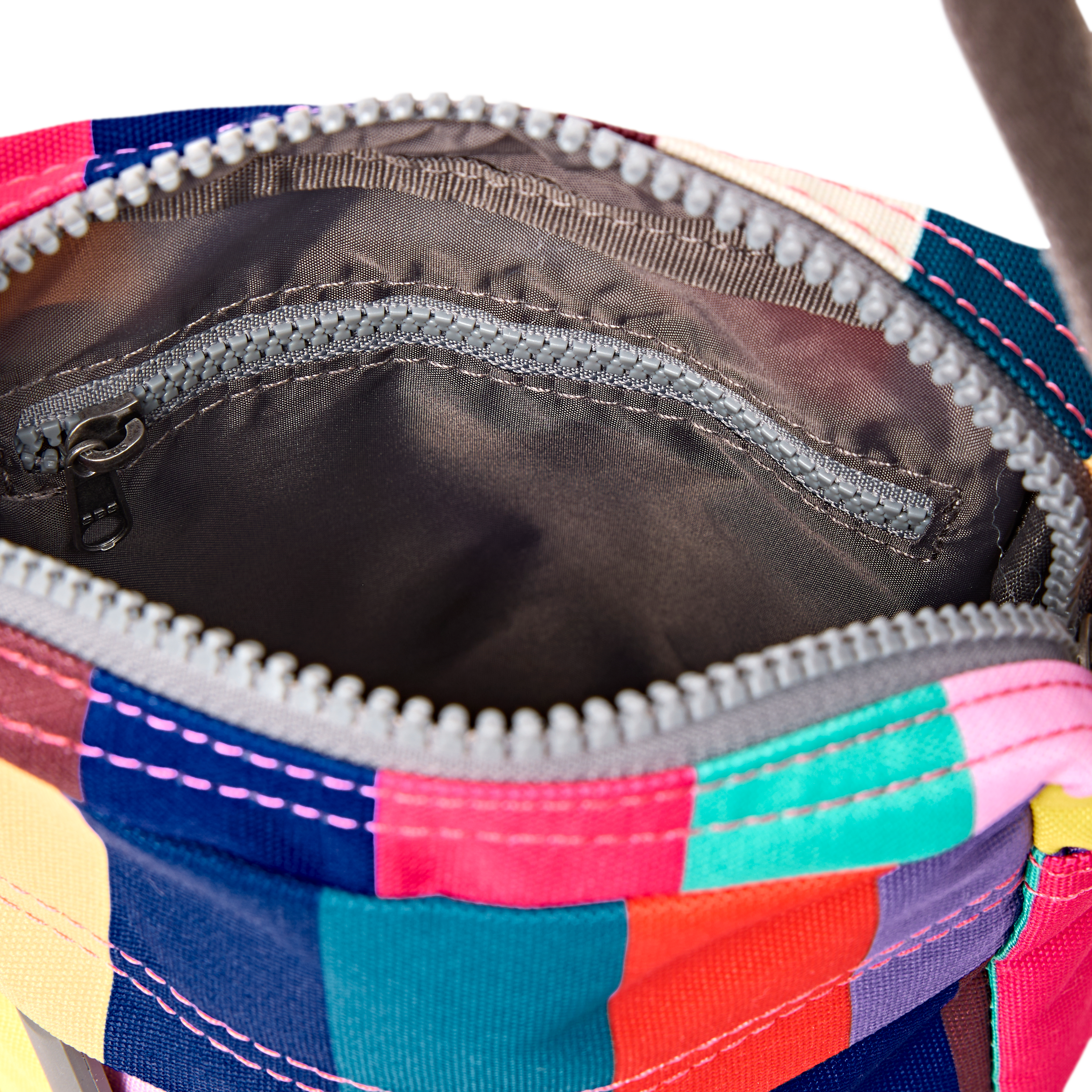 Roka London Bond Pocket crossbody wide multi stripe 1,5 L