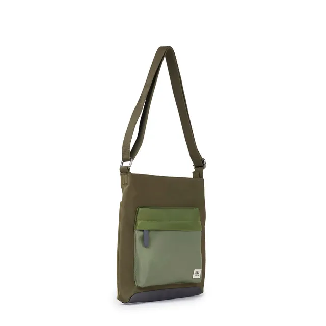 Roka London Kennington Crossbody skulderveske medium military tonal