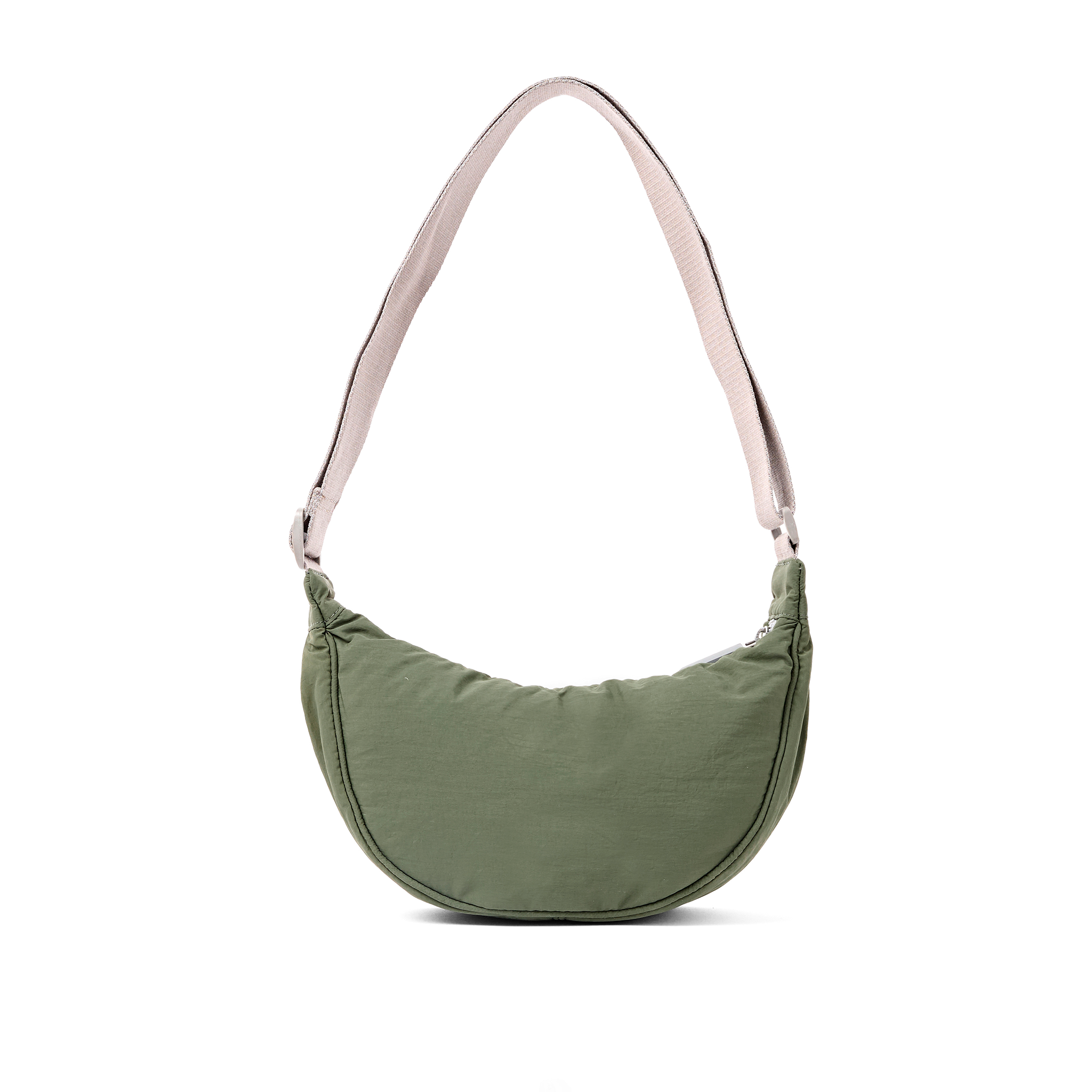 Roka London Farringdon Olive halvmåneveske Small lett