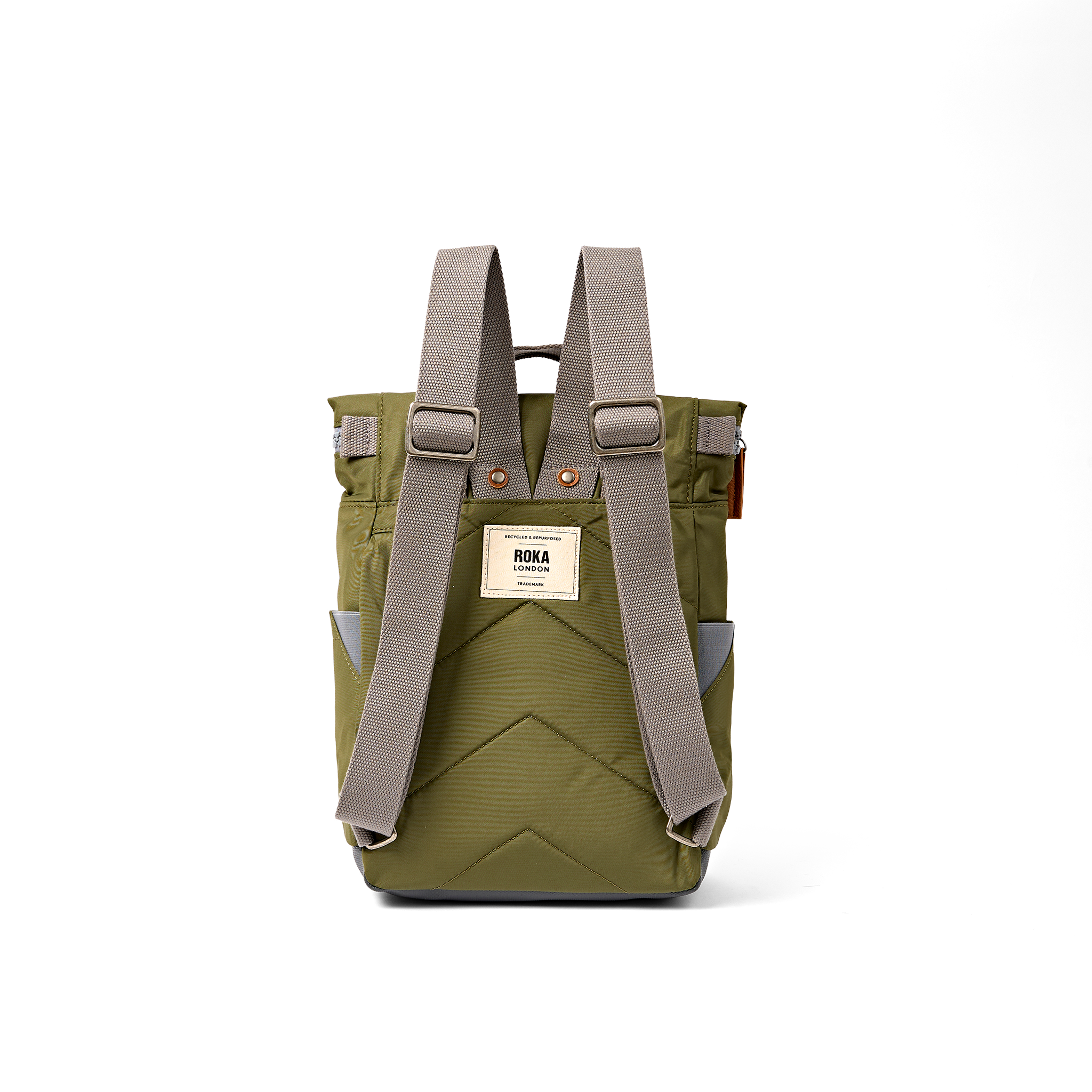 Roka London Canfield Roll Top ryggsekk Chive 16,4 liter