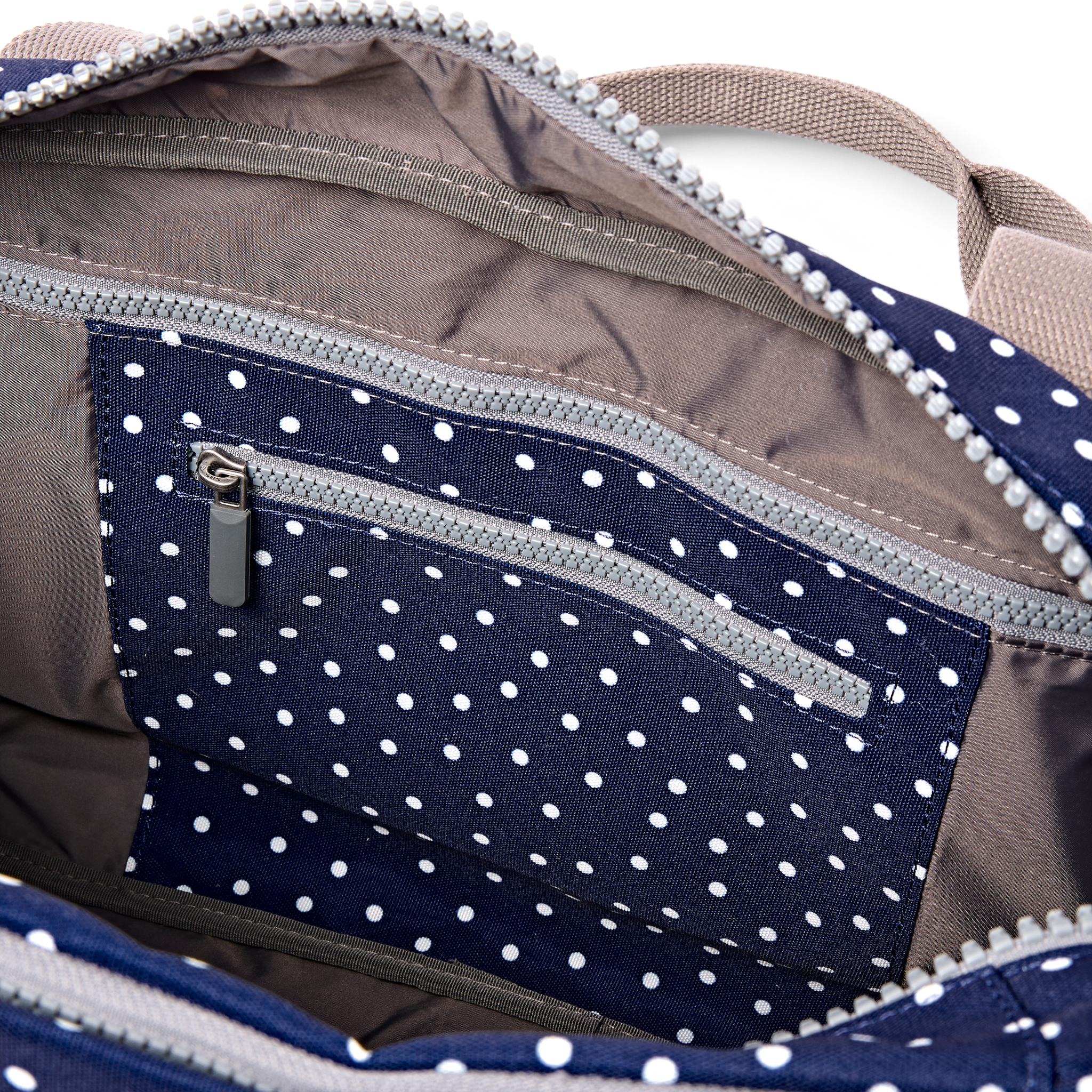 Roka London Gatwick duffelbag navy polka dot S 15"