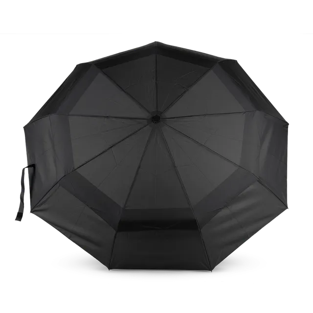 Roka London Waterloo paraply svart medium vindtett