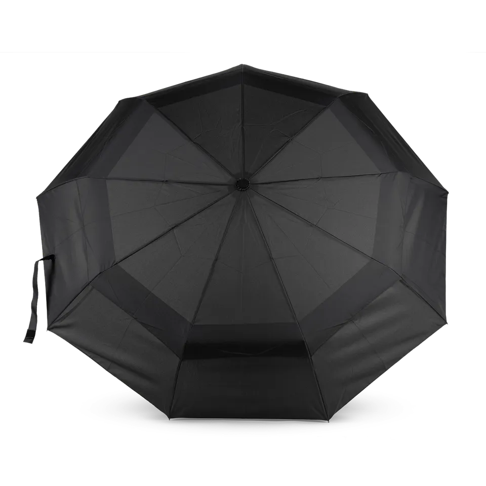 Roka London Waterloo paraply svart medium vindtett