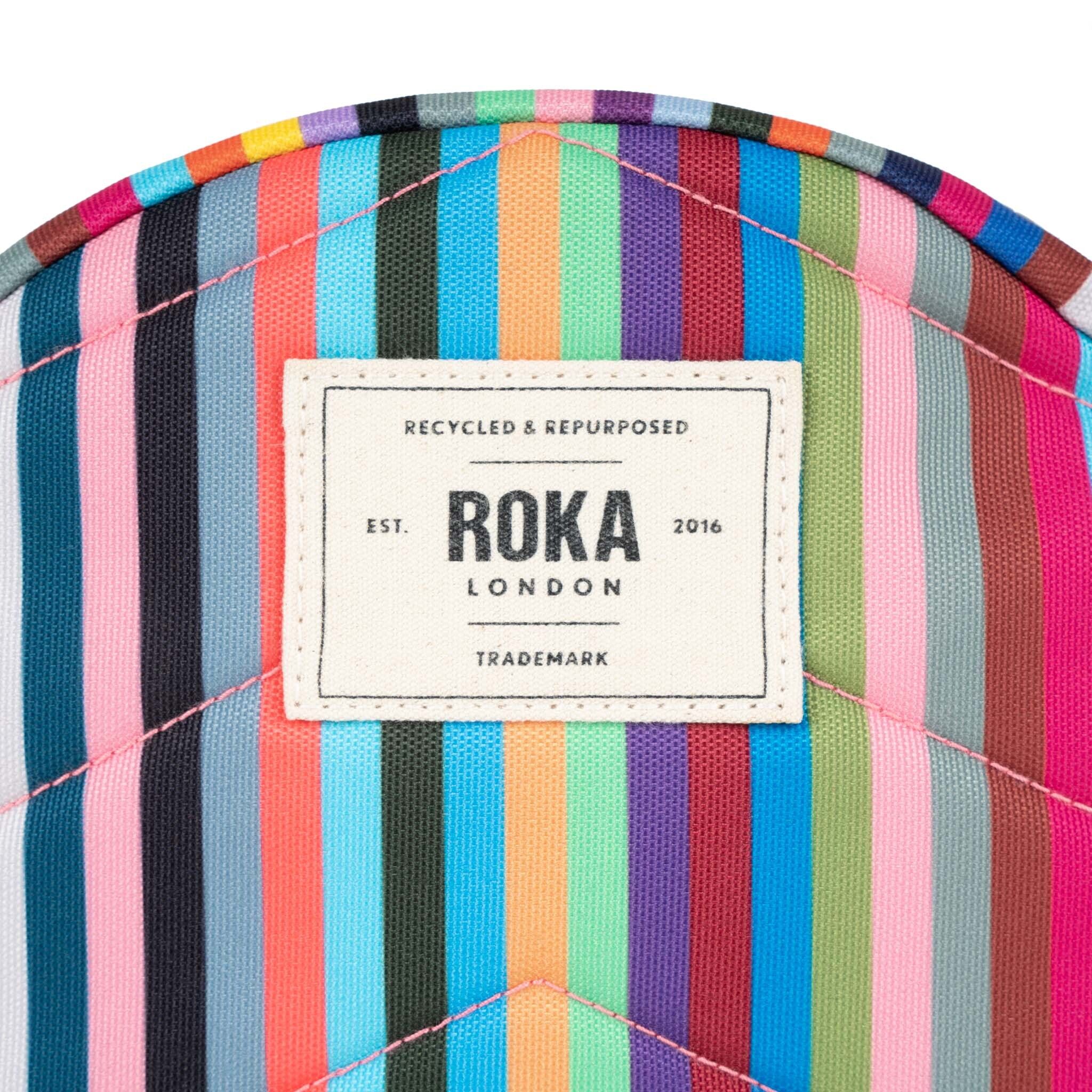 Roka London Paddington crossbody Small multi stripe værbestandig