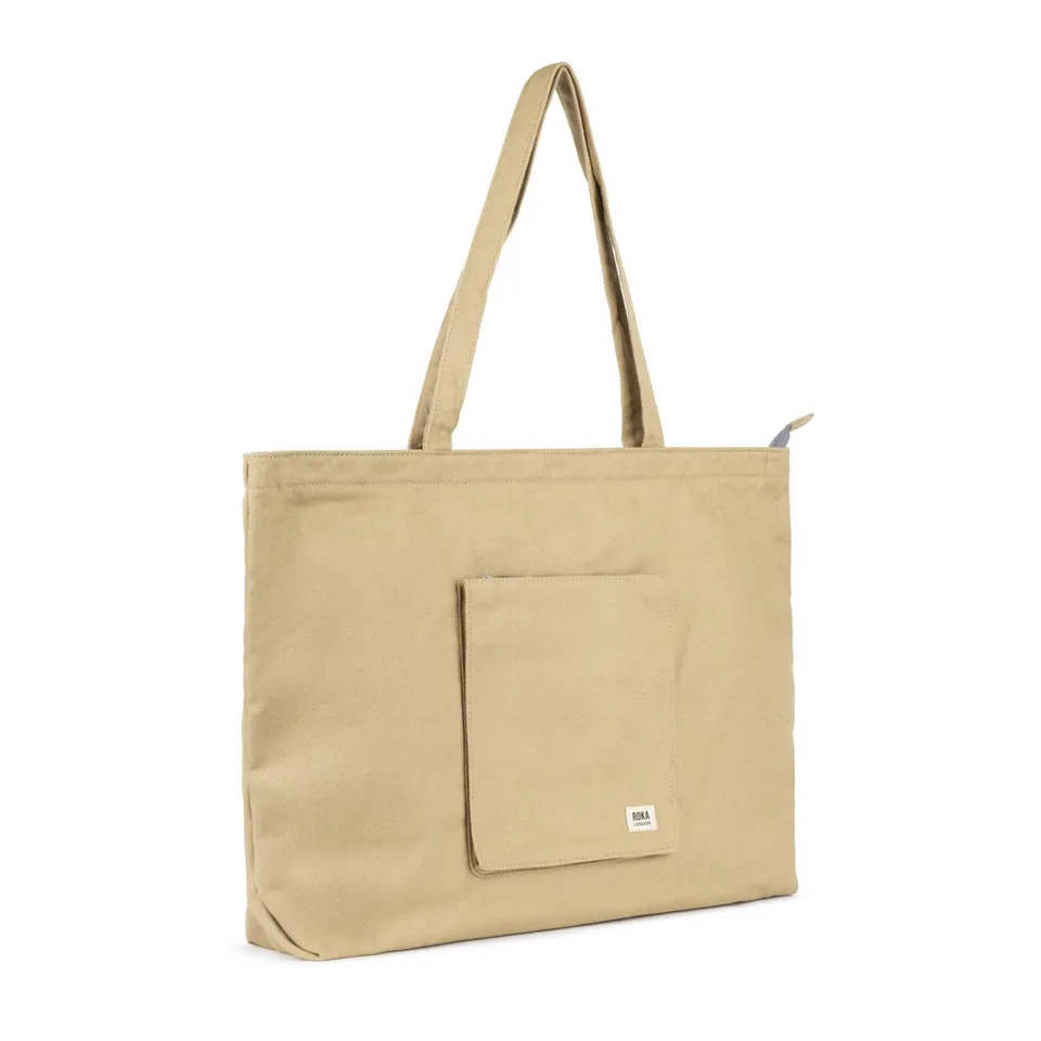 Roka London Portobello Large tote Khaki 19,2 liter